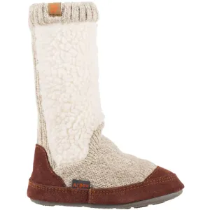 Acorn Kid's Slouch Boot Slippers - Comfort Buff Popcorn, K3/4 | A18703ACC3-4