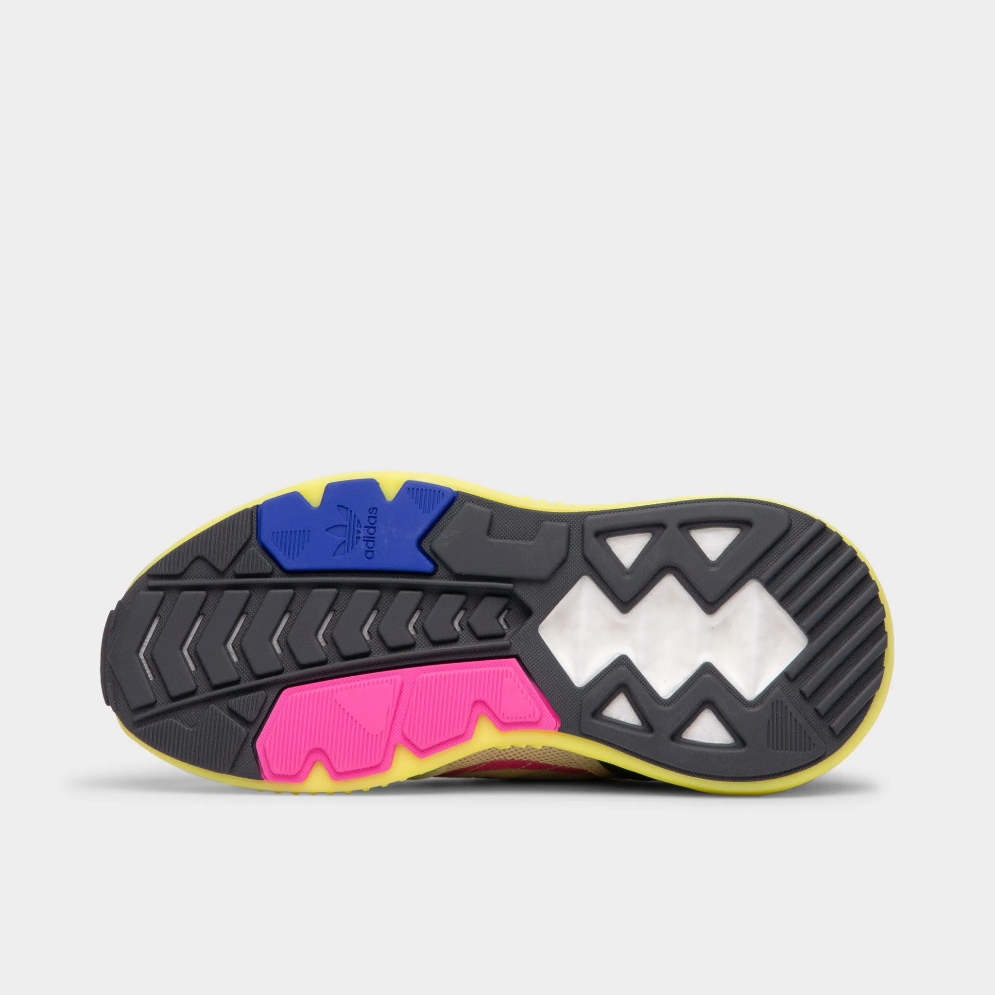 adidas Originals Women's ZX 5K Boost Wonder White / White Tint - Acid Yellow