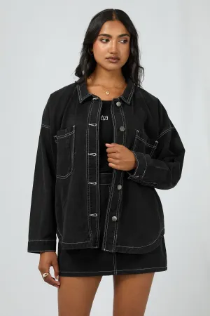 All About Eve Dale Shacket Black