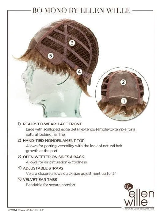 Bo Mono Wig by Ellen Wille | Synthetic