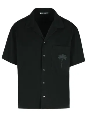 'Bowling' Black Cotton Shirt