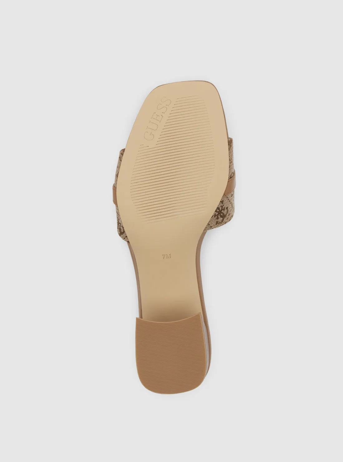 Brown Logo Gallory Block Heel