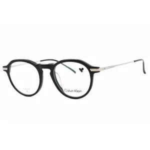 Calvin Klein Men's Eyeglasses - Black Plastic Full Rim Round Frame | CK23532T 001