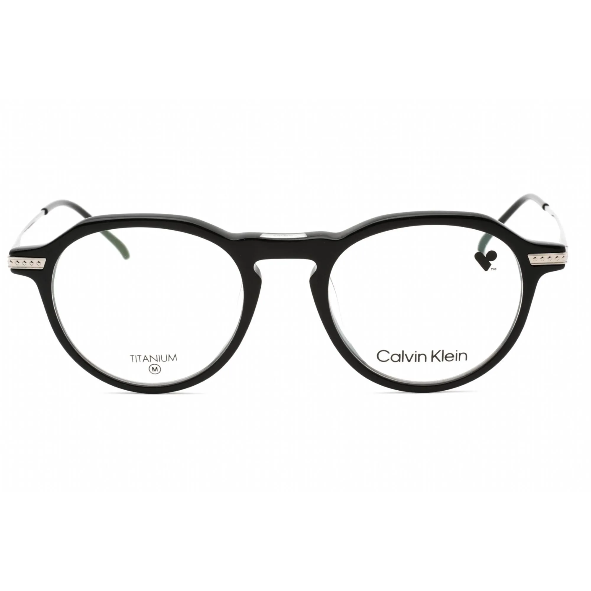Calvin Klein Men's Eyeglasses - Black Plastic Full Rim Round Frame | CK23532T 001