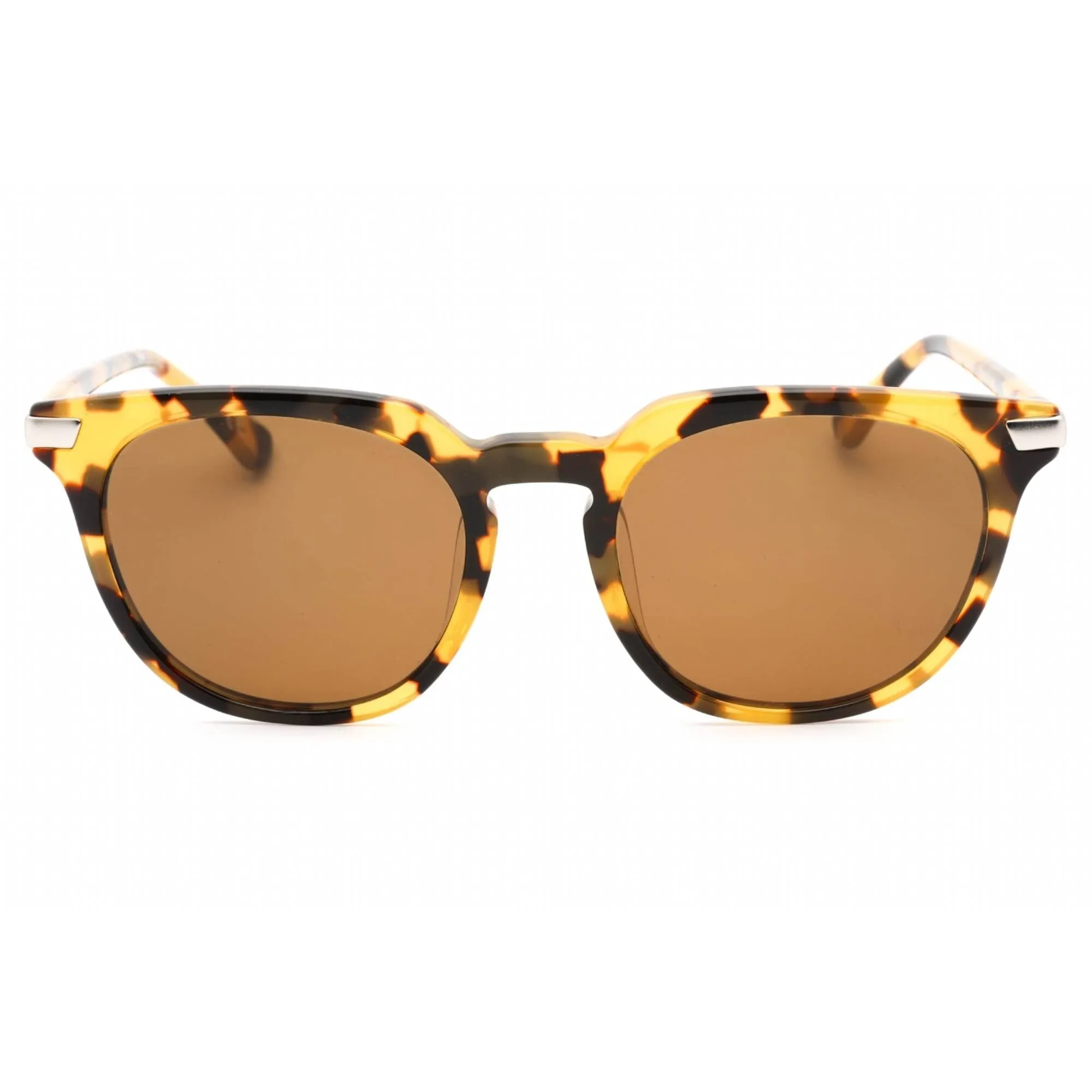 Calvin Klein Men's Sunglasses - Shiny Tortoise Round Frame Brown Lens | CK4325SA 214