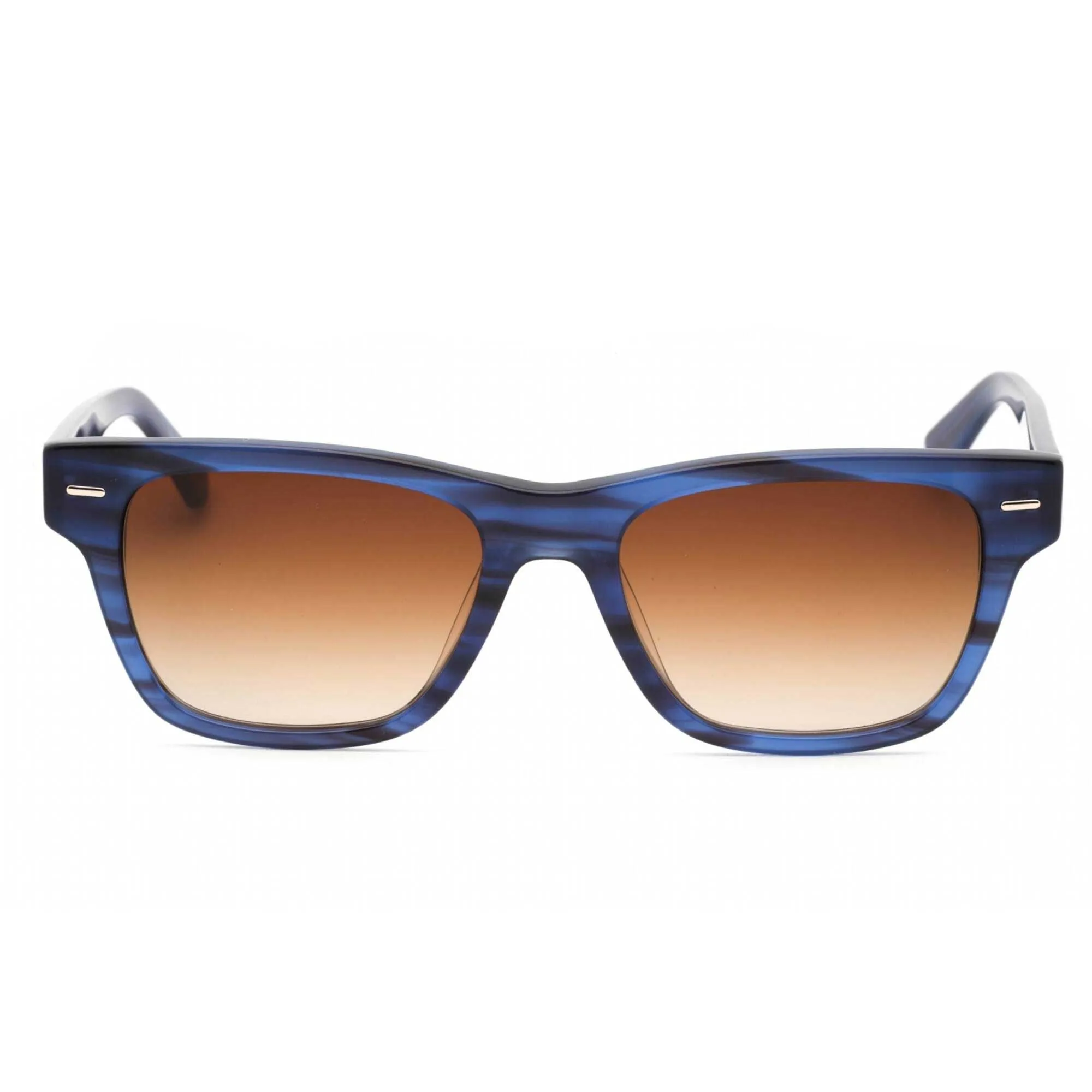 Calvin Klein Men's Sunglasses - Striped Blue Acetate Square Full Rim | CK21528S 416