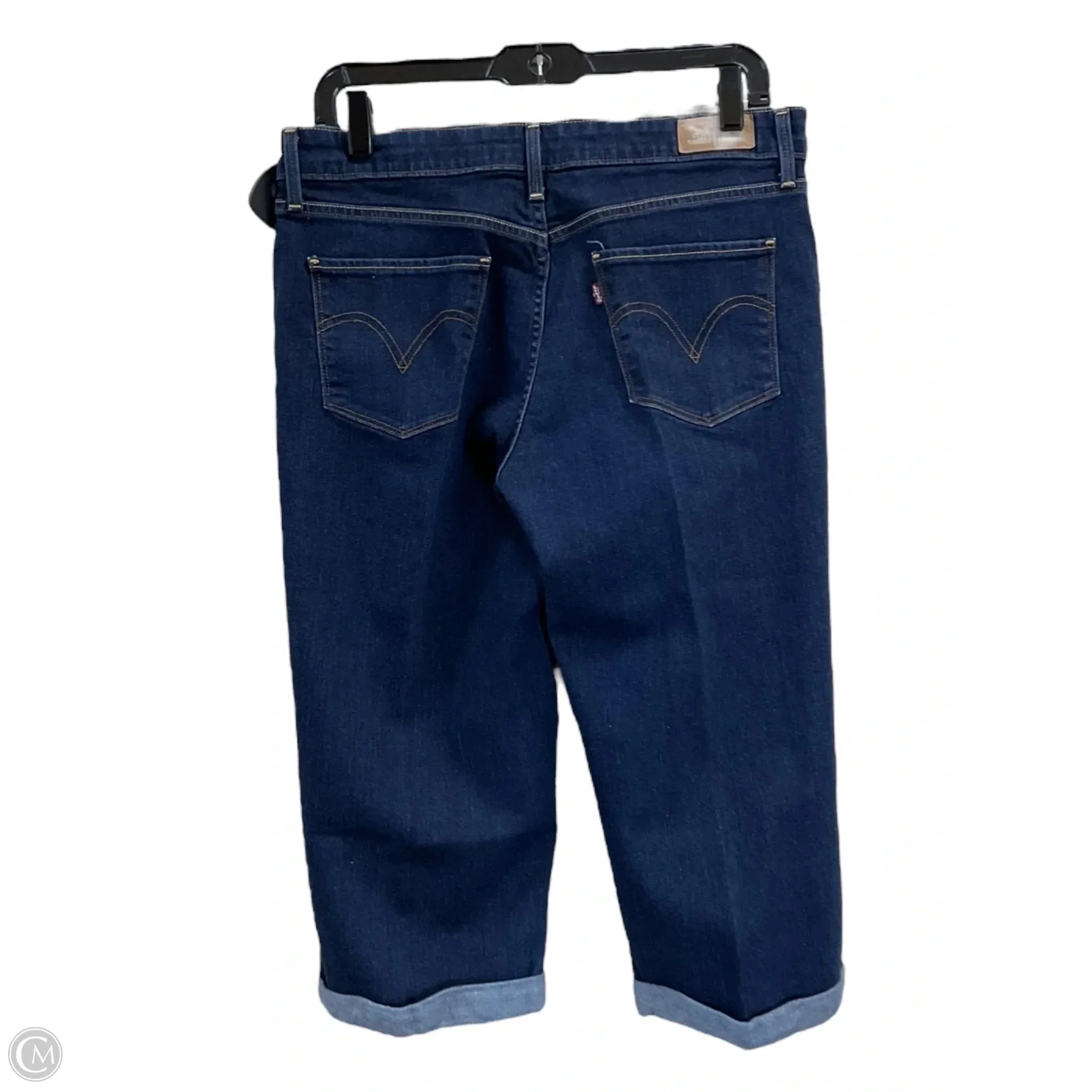 Capris By Levis In Blue Denim, Size: 10