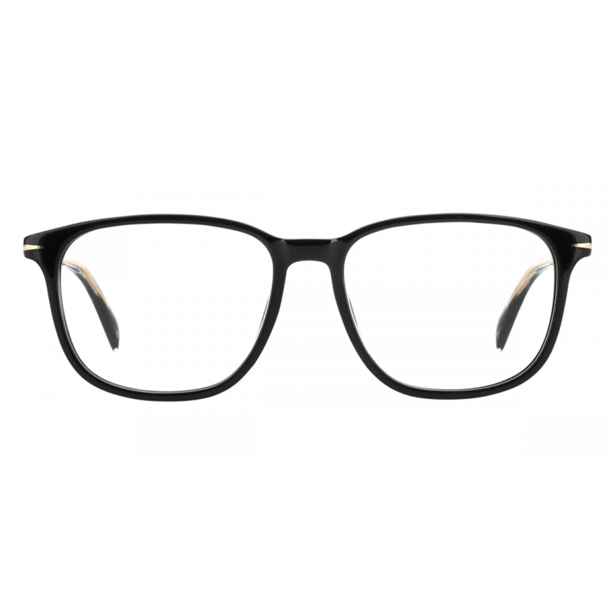David Beckham Men's Eyeglasses - Black Plastic Full Rim Rectangular | DB-1017 0807