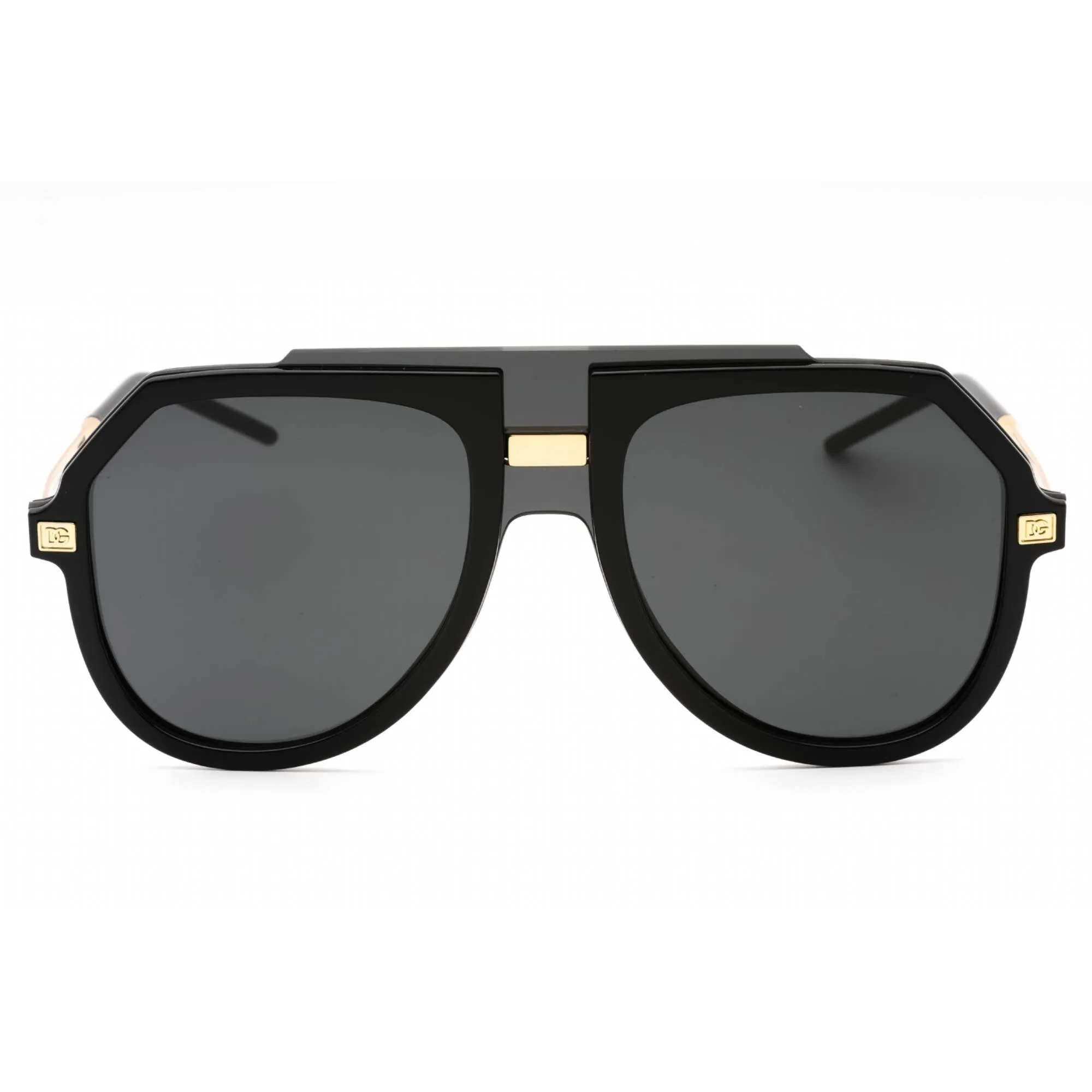 Dolce & Gabbana Men's Sunglasses - Black Aviator Shape Full Rim Frame | 0DG6195 501/87