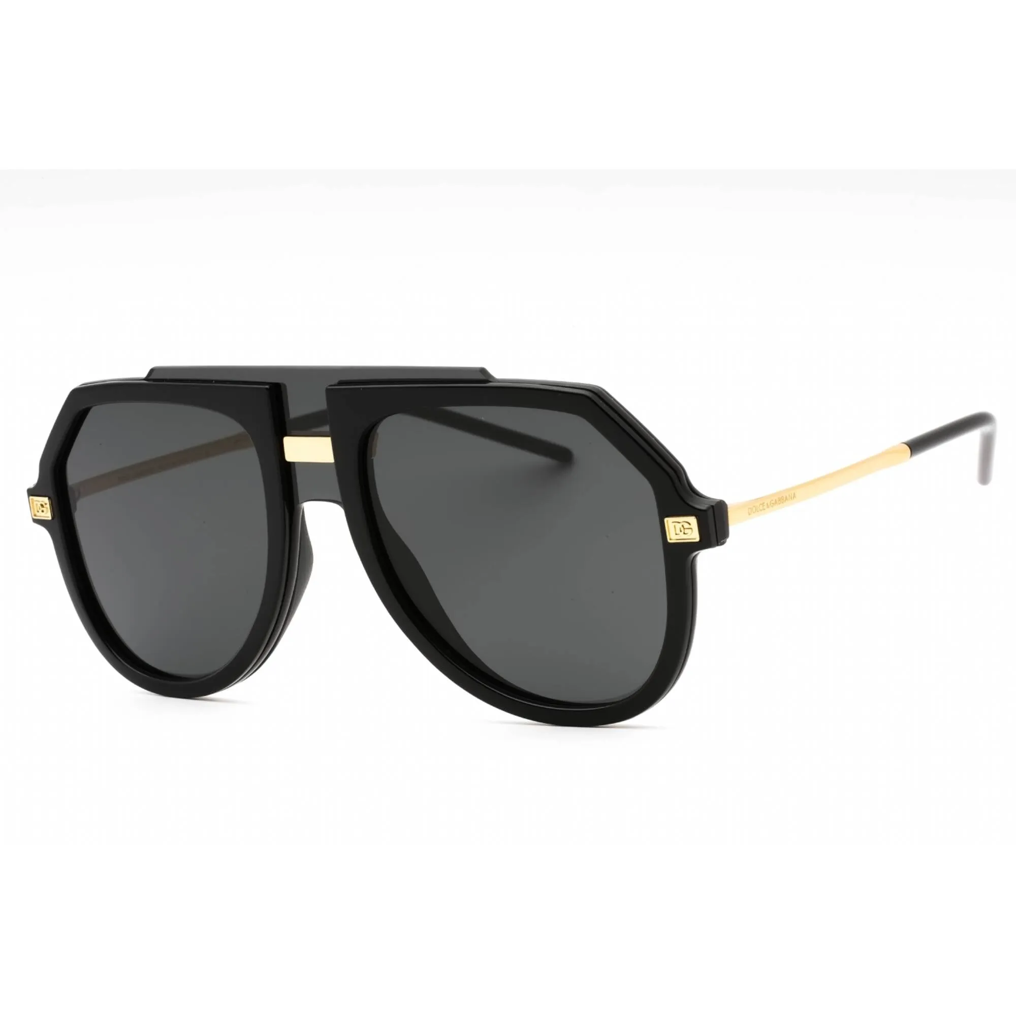 Dolce & Gabbana Men's Sunglasses - Black Aviator Shape Full Rim Frame | 0DG6195 501/87