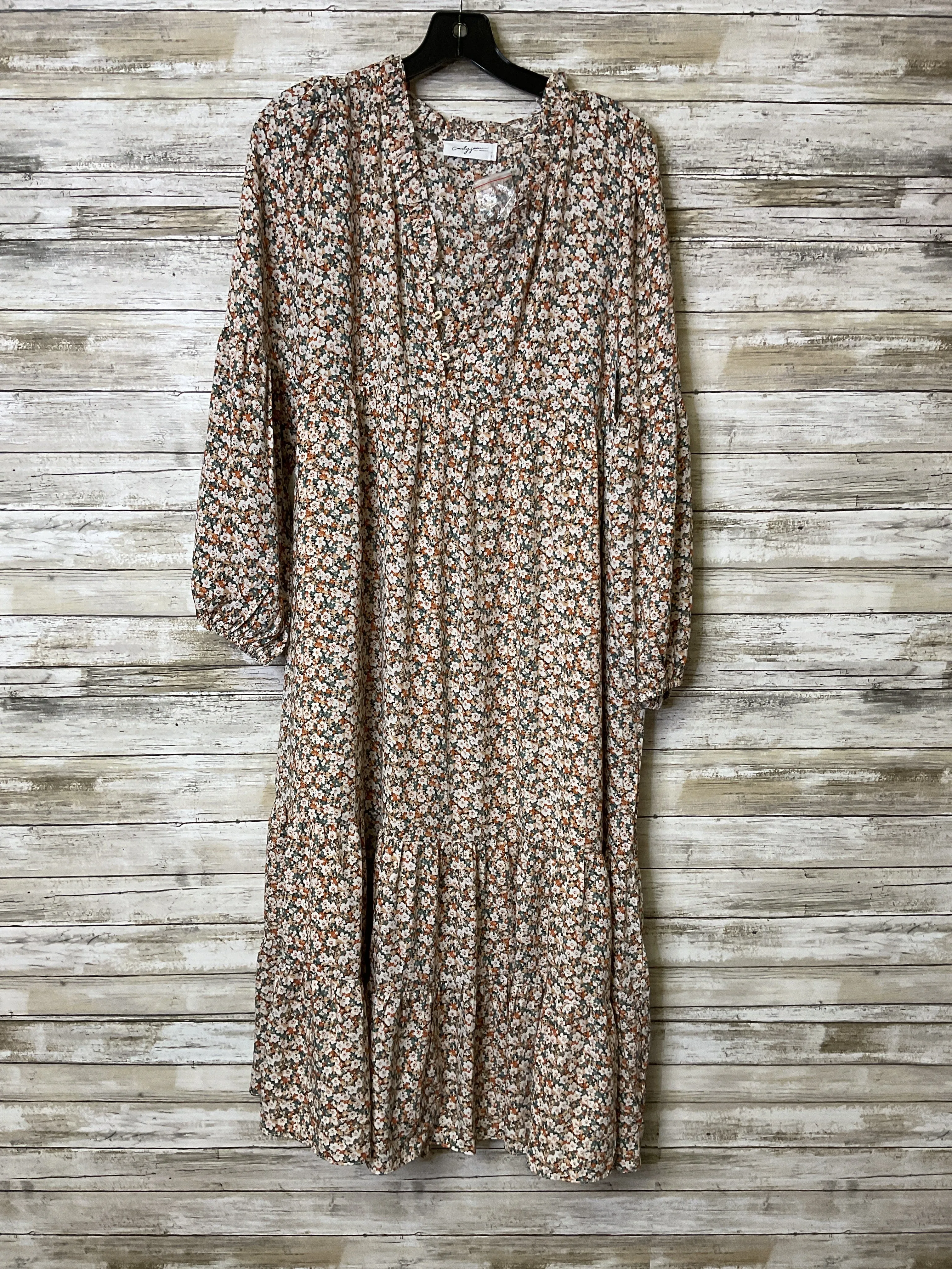 Dress Casual Maxi By Clothes Mentor In Floral Print, Size:L