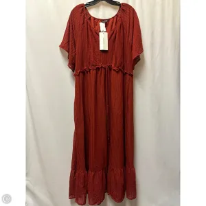 Dress Casual Maxi By Clothes Mentor In Maroon, Size: 1x