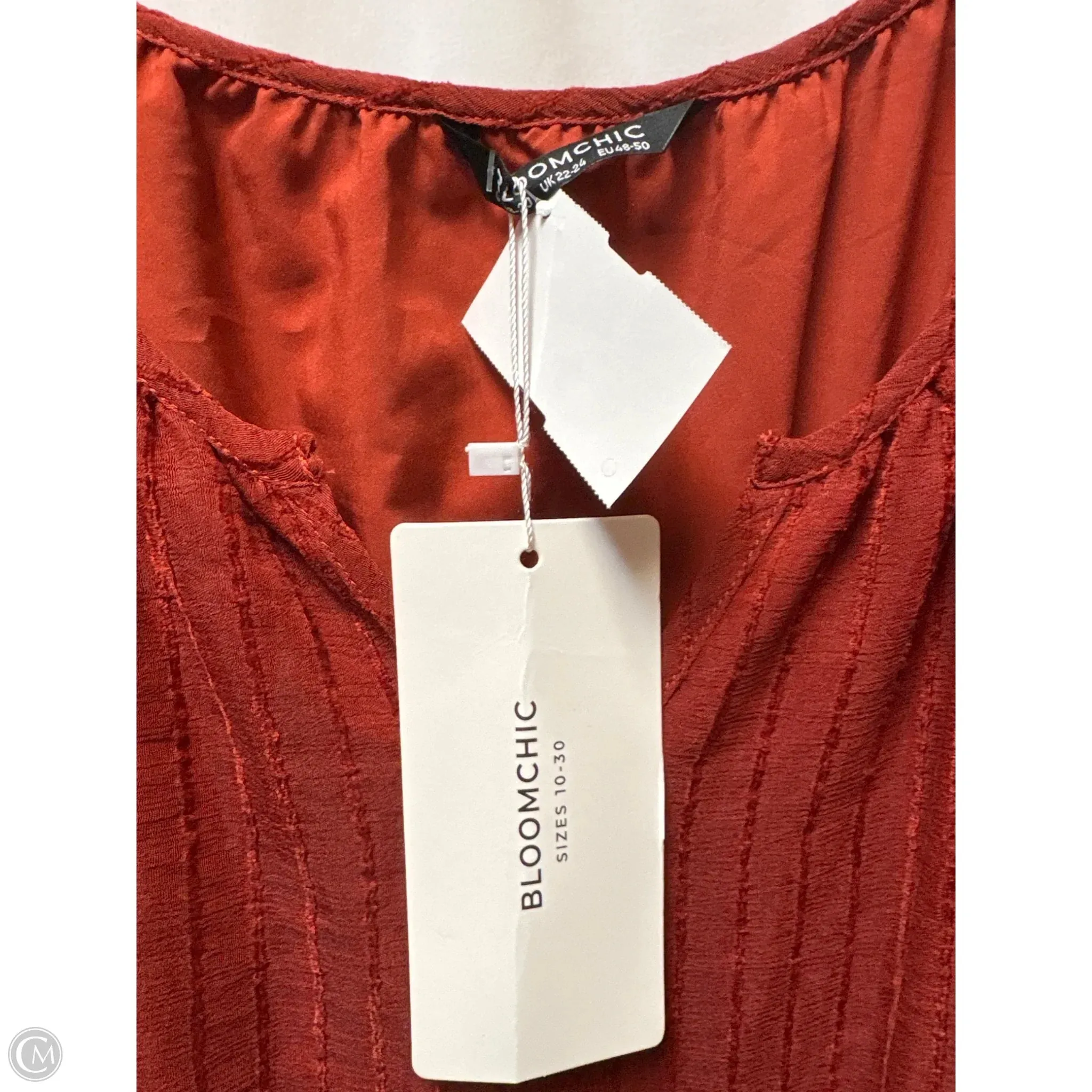 Dress Casual Maxi By Clothes Mentor In Maroon, Size: 1x