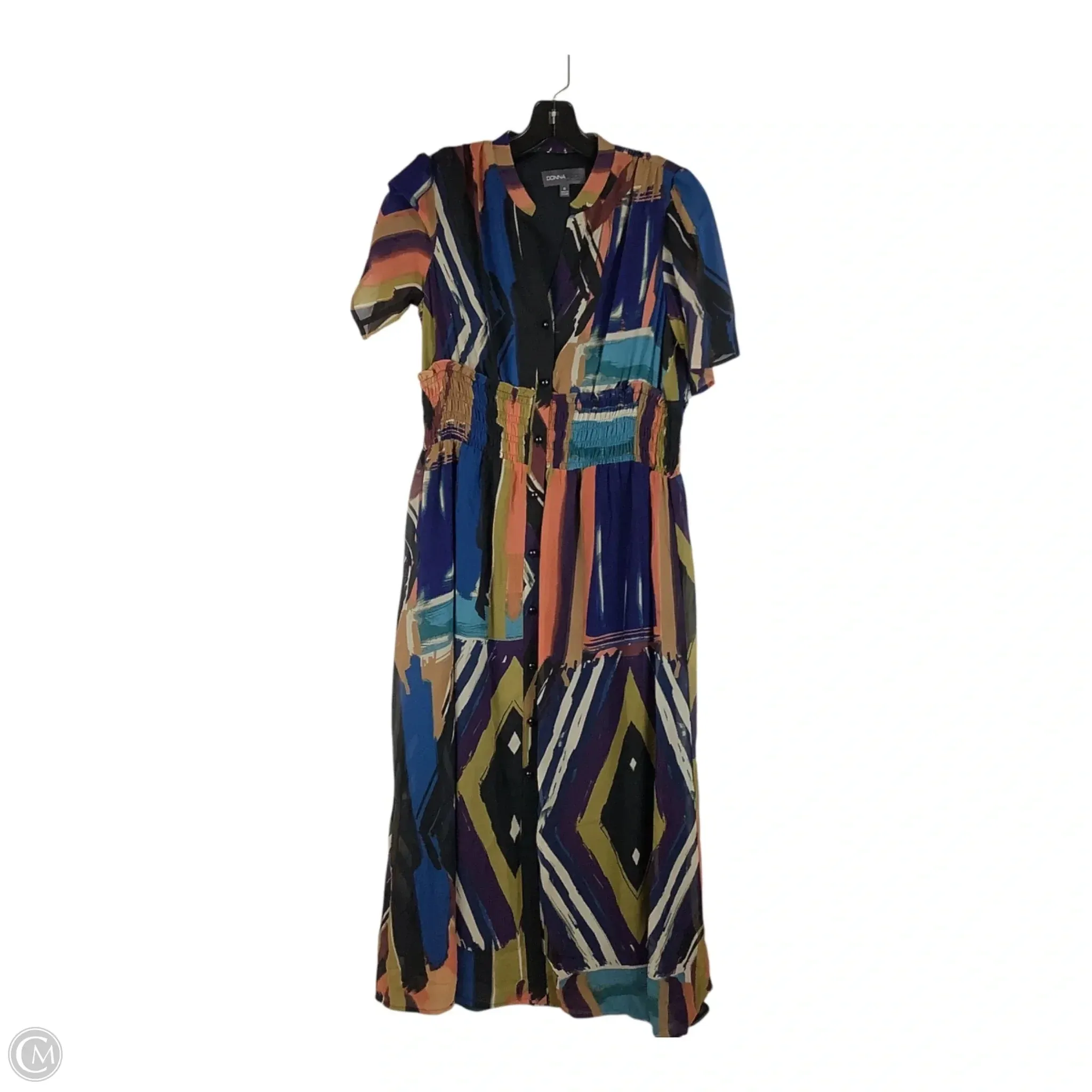 Dress Casual Midi By Donna Ricco In Multi-colored, Size: 6