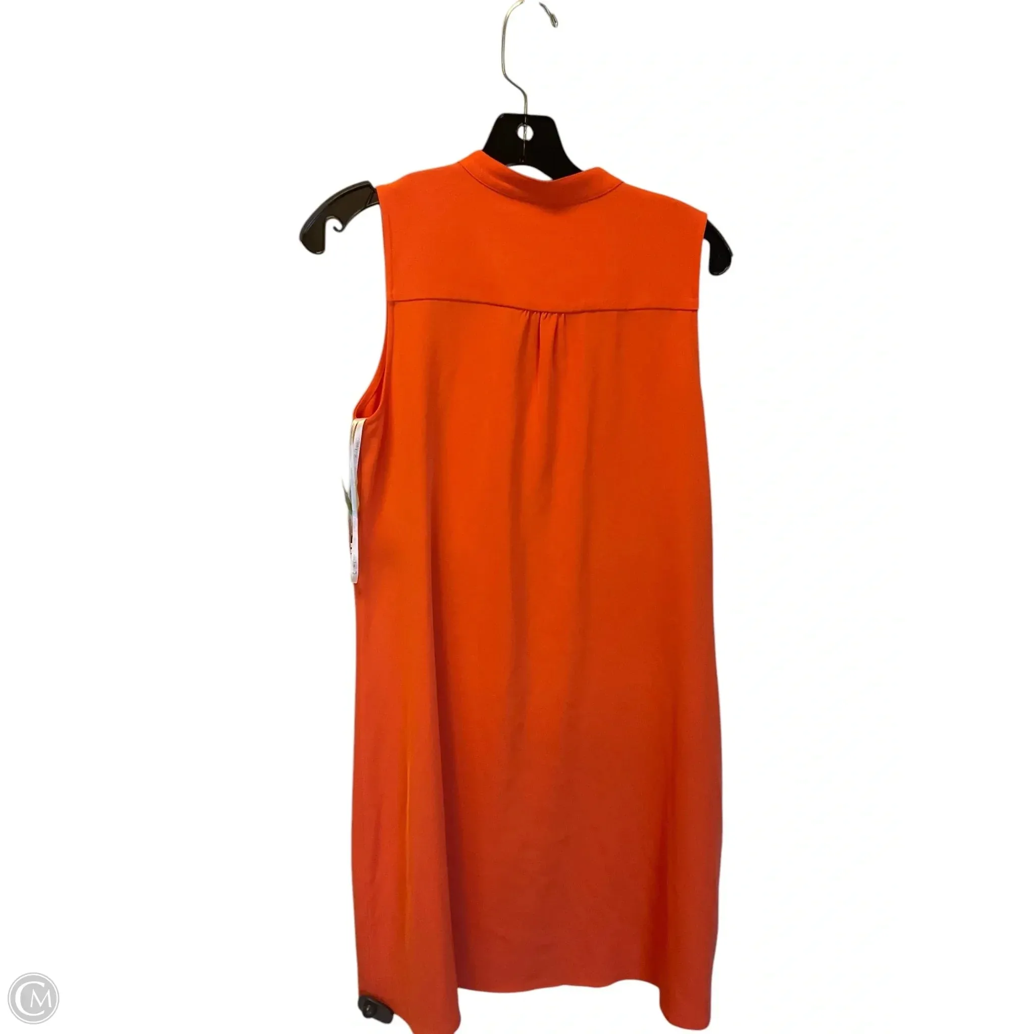 Dress Casual Short By Calvin Klein In Orange, Size: 2