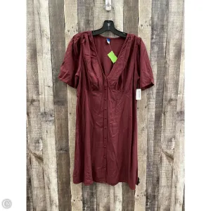 Dress Casual Short By Old Navy In Maroon, Size: M