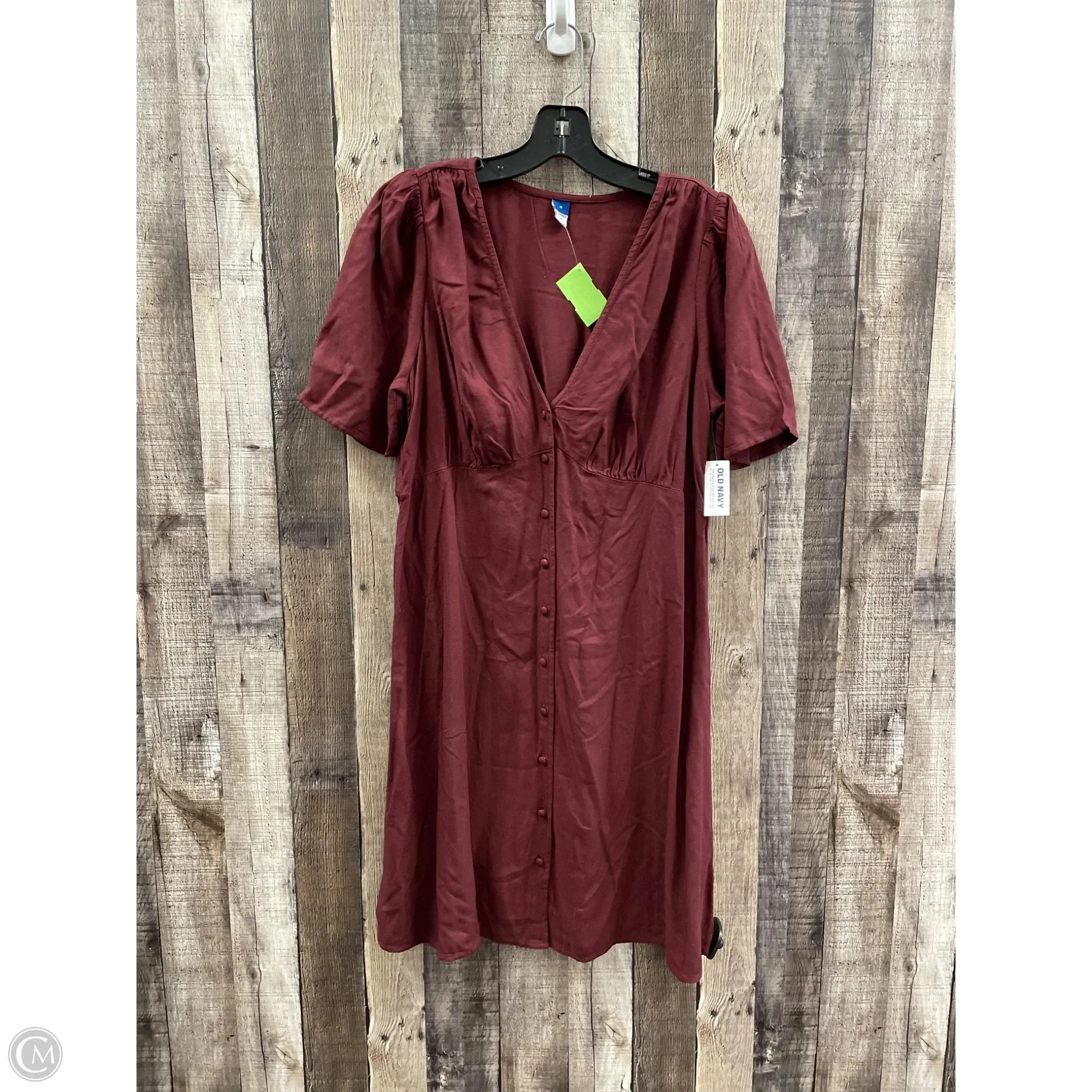 Dress Casual Short By Old Navy In Maroon, Size: M