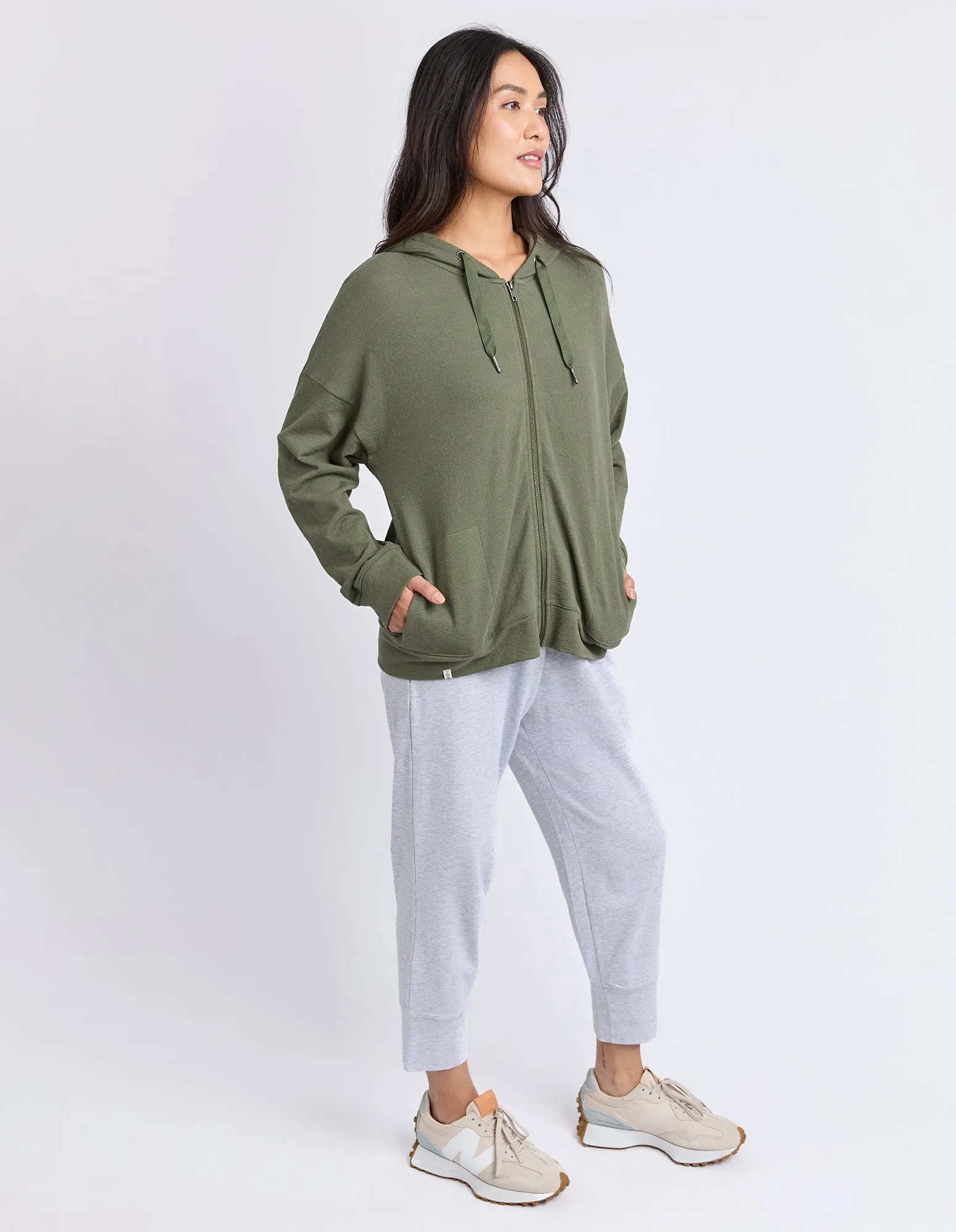 Elm Beachy L/S Zip Hoodie Four Leaf Clover