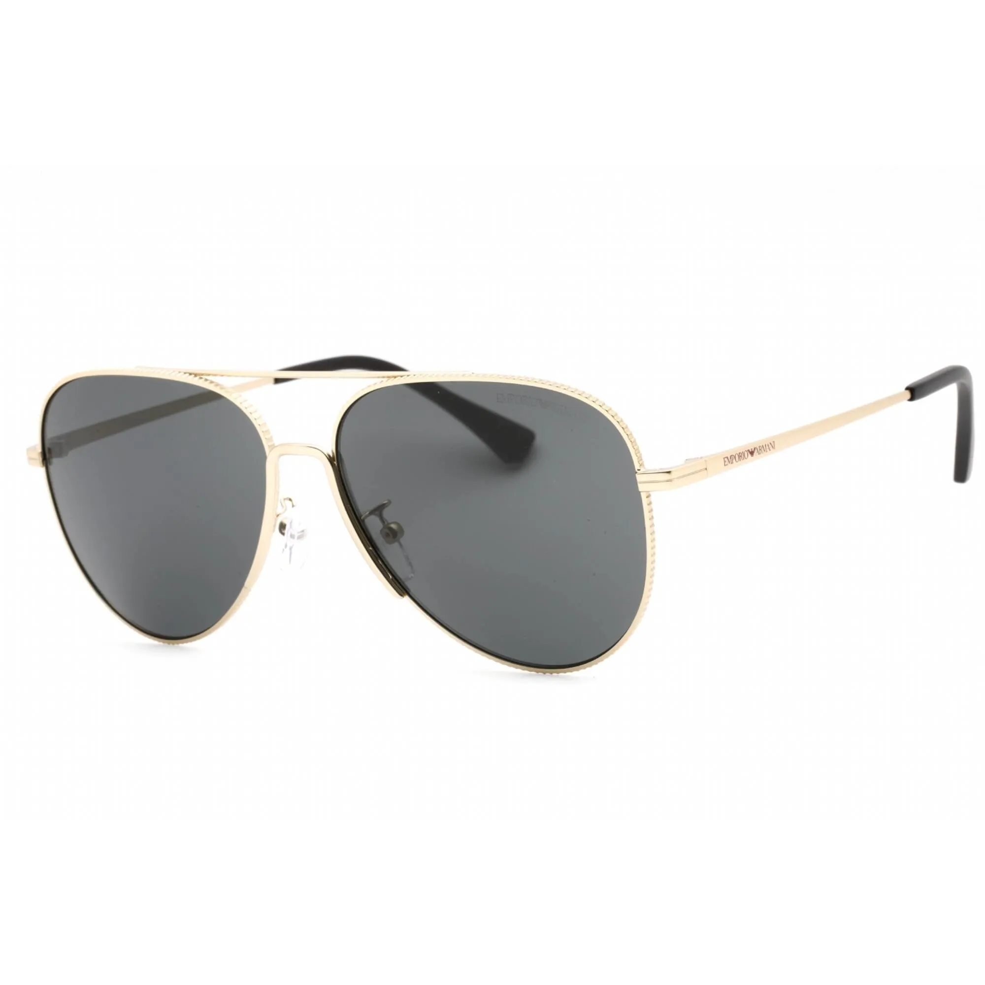 Emporio Armani Men's Sunglasses - Gold Frame Dark Grey Lens | 0EA2149D 337187