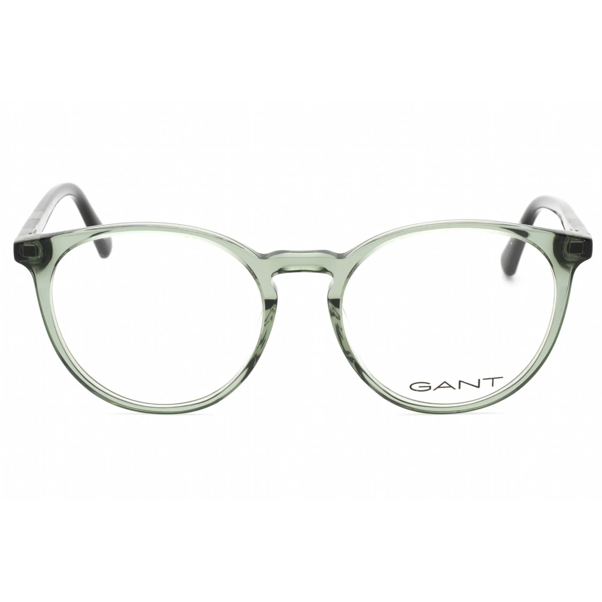 Gant Men's Eyeglasses - Shiny Dark Green Plastic Round Shape 53mm Frame | GA3286 096