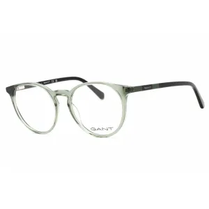Gant Men's Eyeglasses - Shiny Dark Green Plastic Round Shape 53mm Frame | GA3286 096