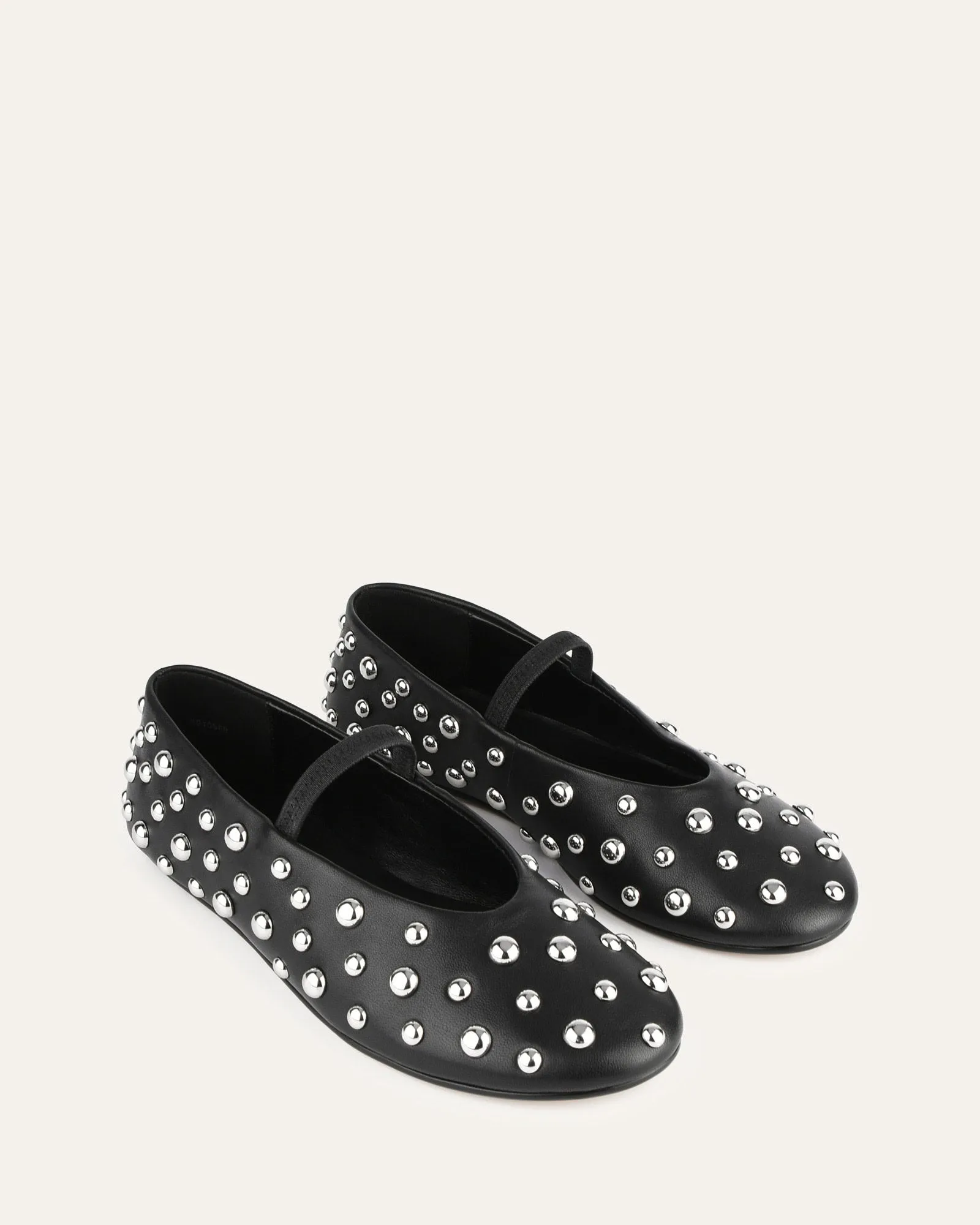 GOLDIE CASUAL FLATS BLACK LEATHER
