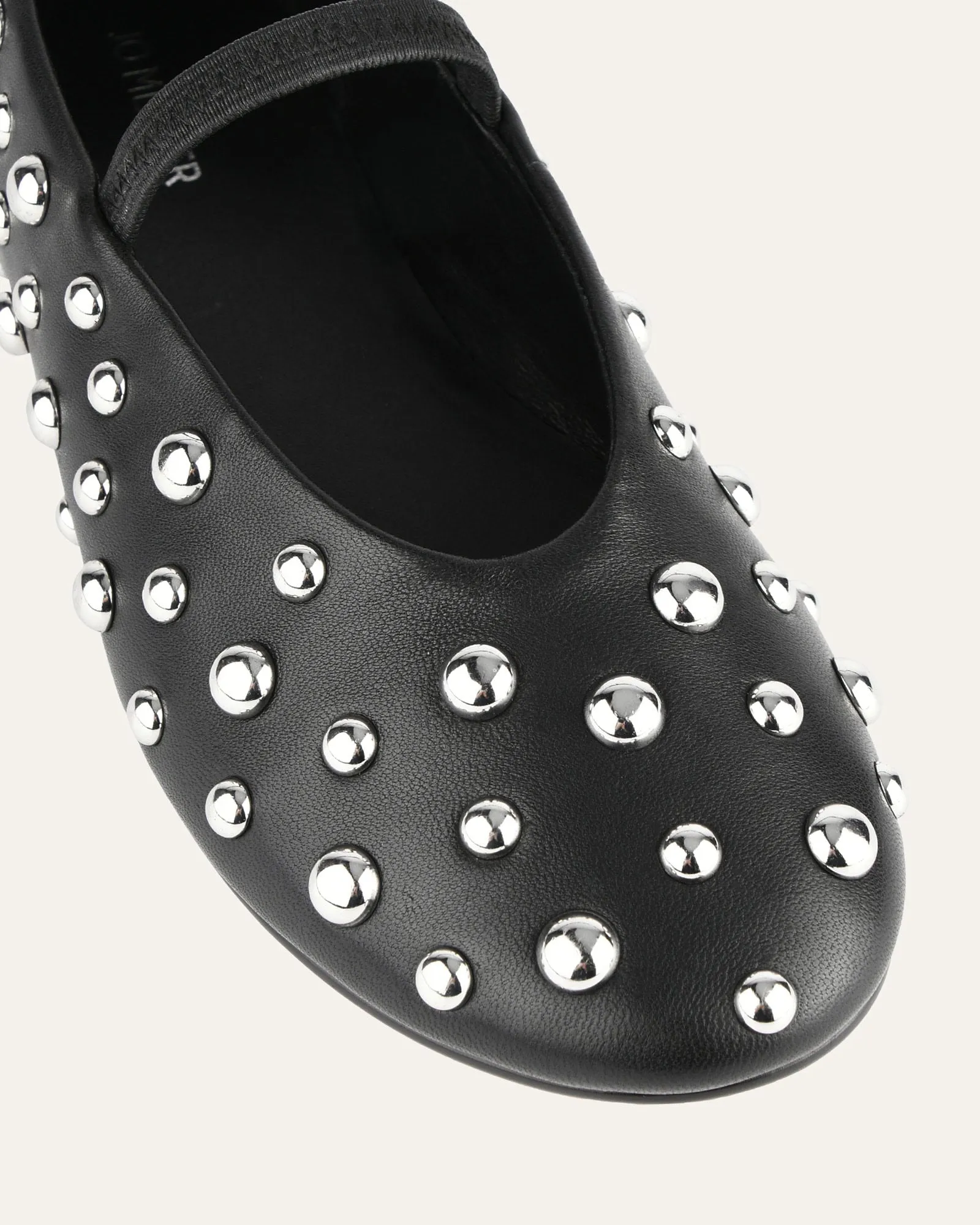 GOLDIE CASUAL FLATS BLACK LEATHER