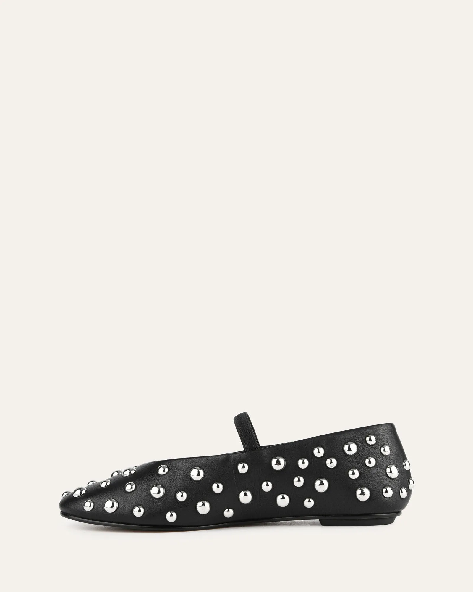 GOLDIE CASUAL FLATS BLACK LEATHER
