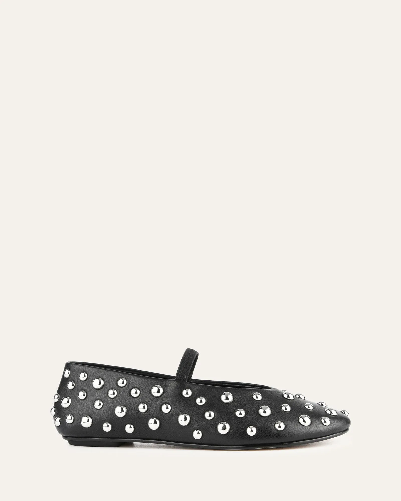 GOLDIE CASUAL FLATS BLACK LEATHER
