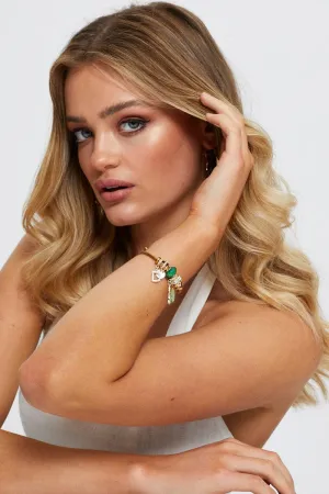 Green Charm Bracelet