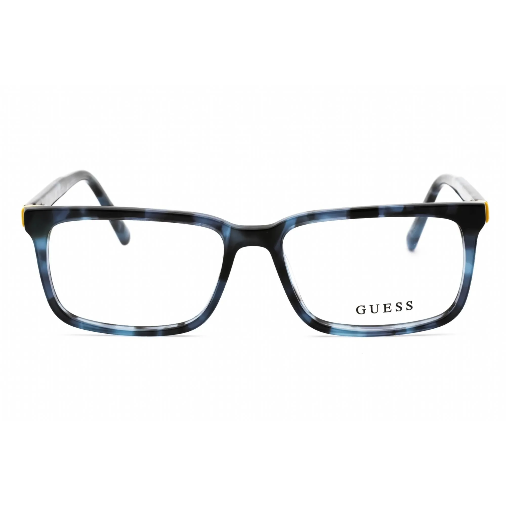 Guess Men's Eyeglasses - Blue/Other Plastic Rectangular Full Rim Frame | GU50068 092