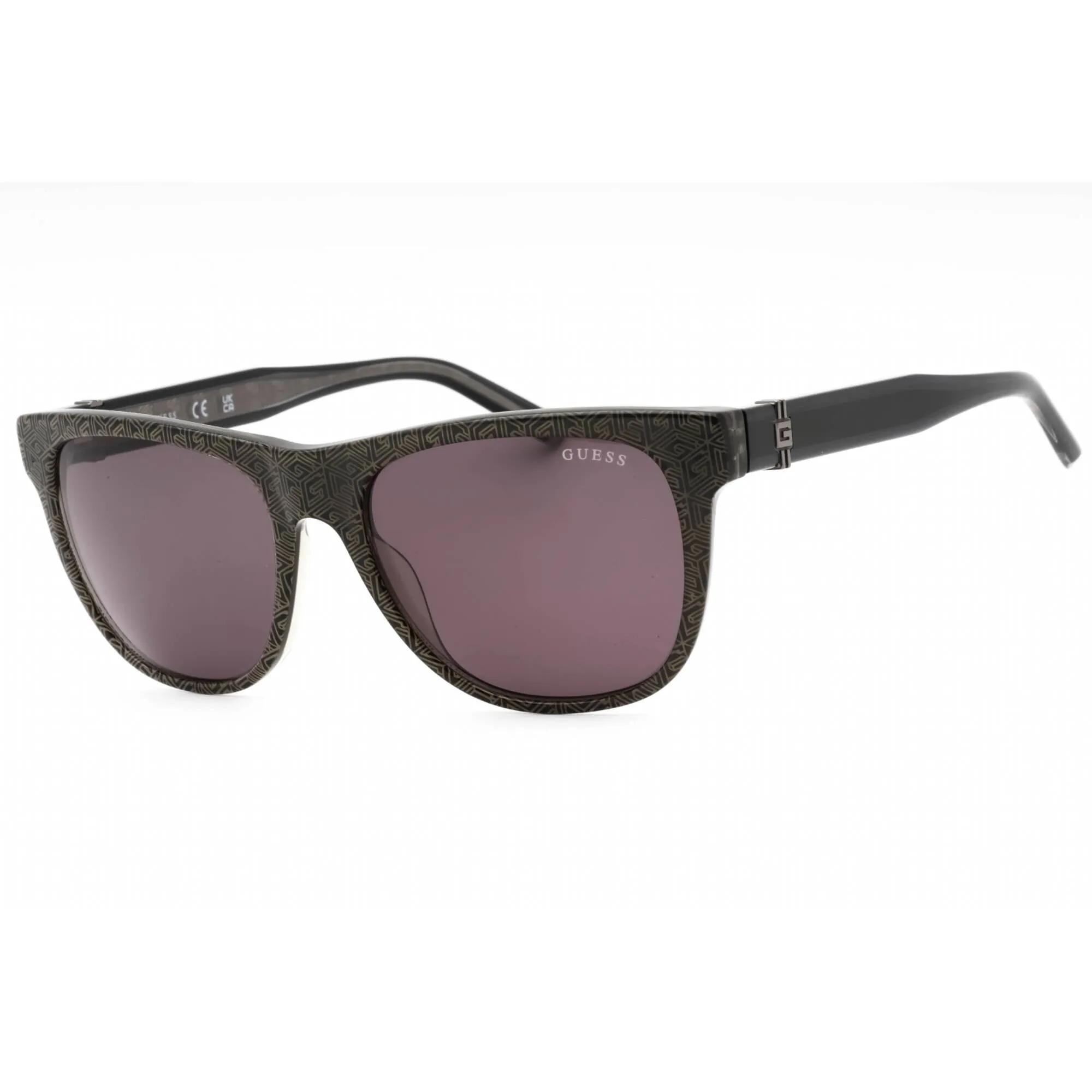 Guess Men's Sunglasses - Black/Other Acetate Square Frame Smoke Lens | GU00075 05A