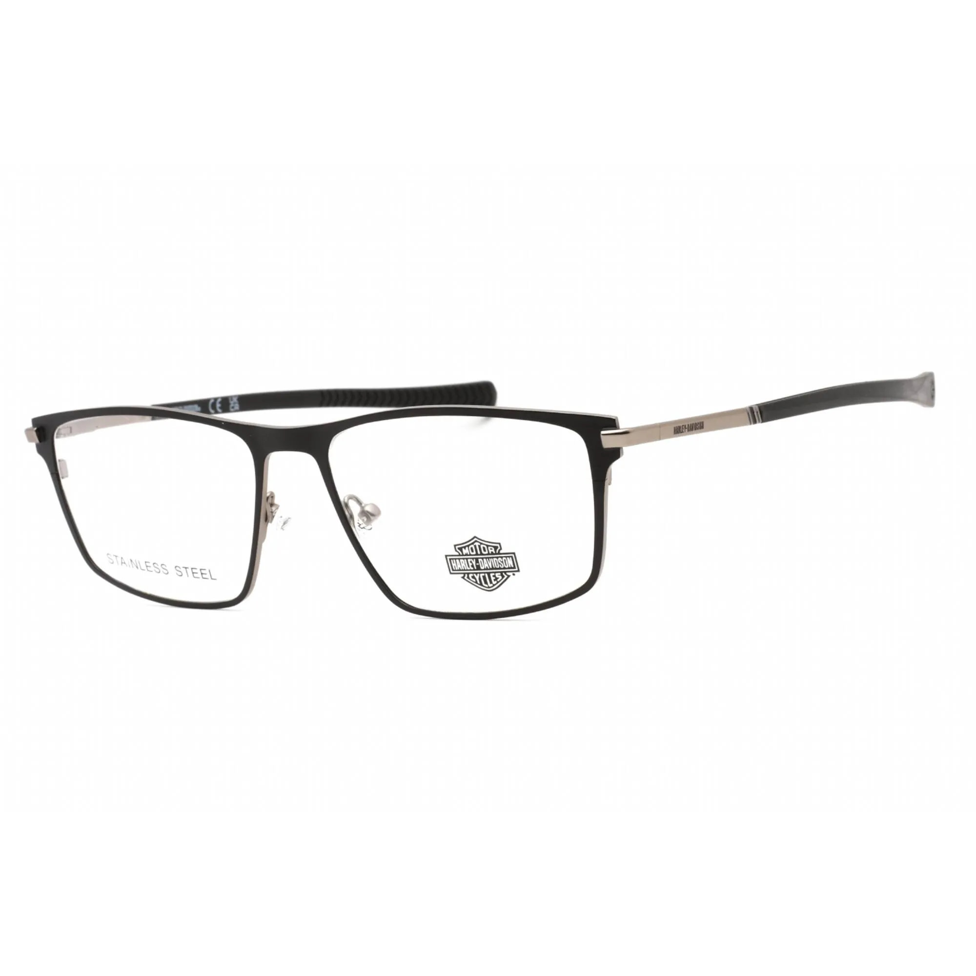 Harley Davidson Men's Eyeglasses - Black/Other Metal Rectangular Frame | HD0978 005