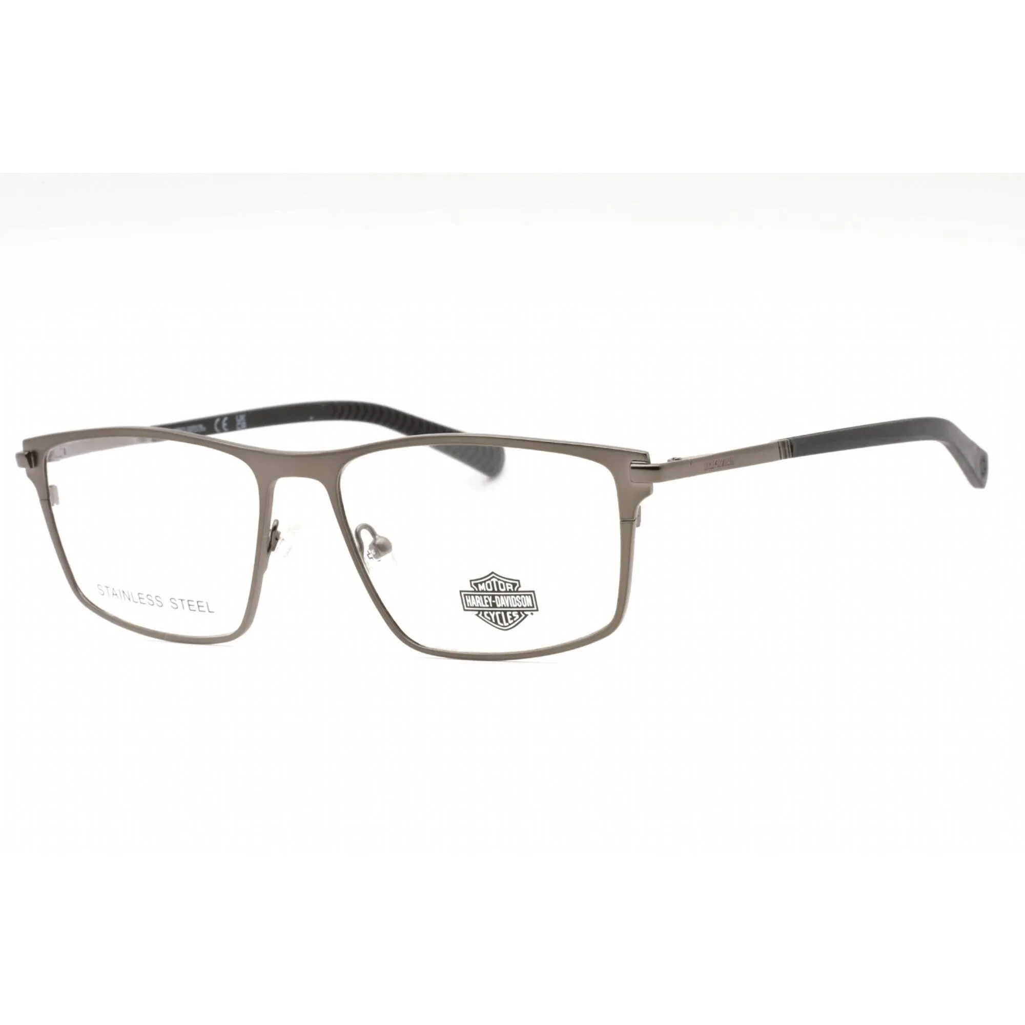 Harley Davidson Men's Eyeglasses - Matte Gunmetal Metal Full Rim Frame | HD0978 009
