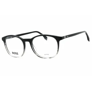 Hugo Boss Men's Eyeglasses - Black Horn Plastic Full Rim Frame | BOSS 1437 037N 00