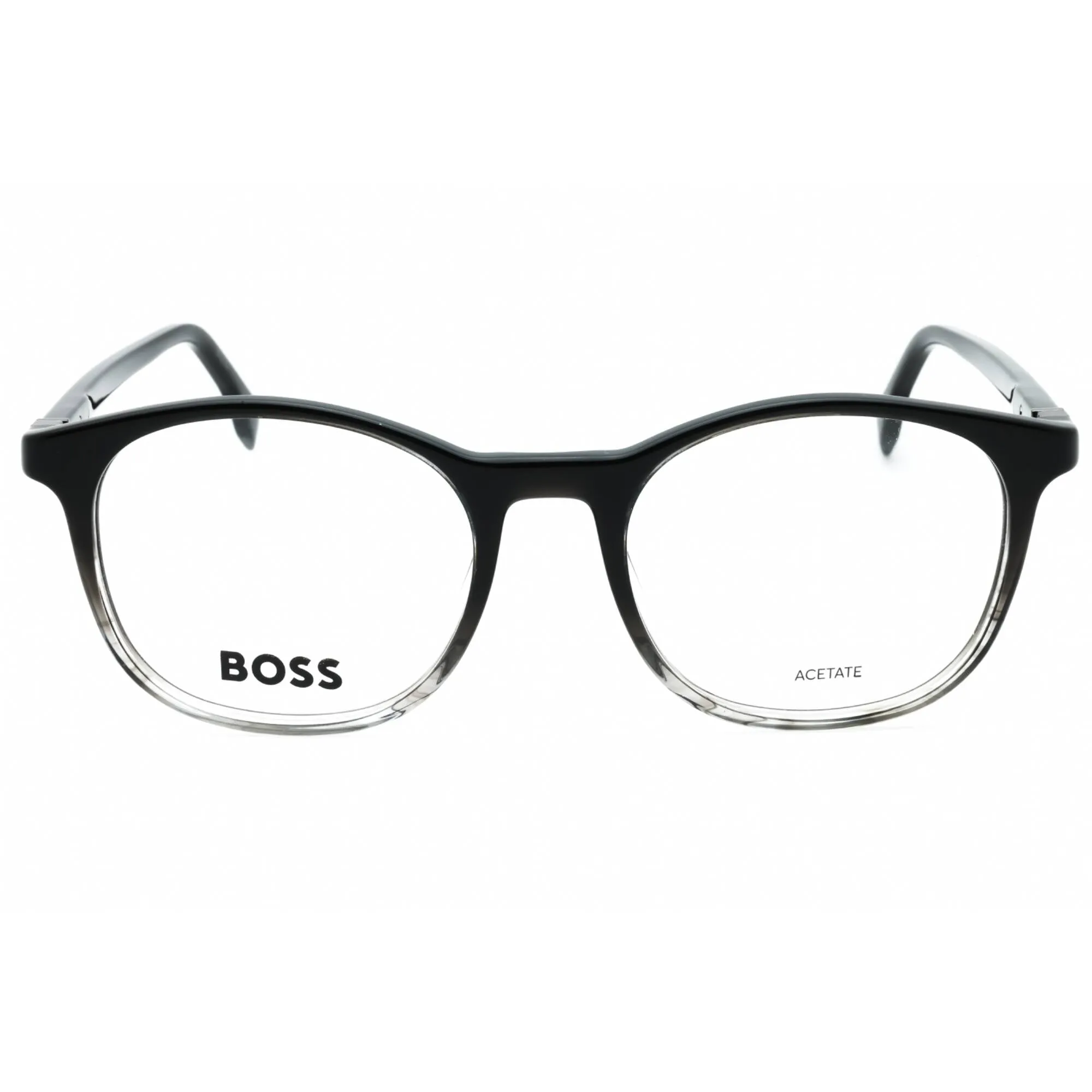 Hugo Boss Men's Eyeglasses - Black Horn Plastic Full Rim Frame | BOSS 1437 037N 00