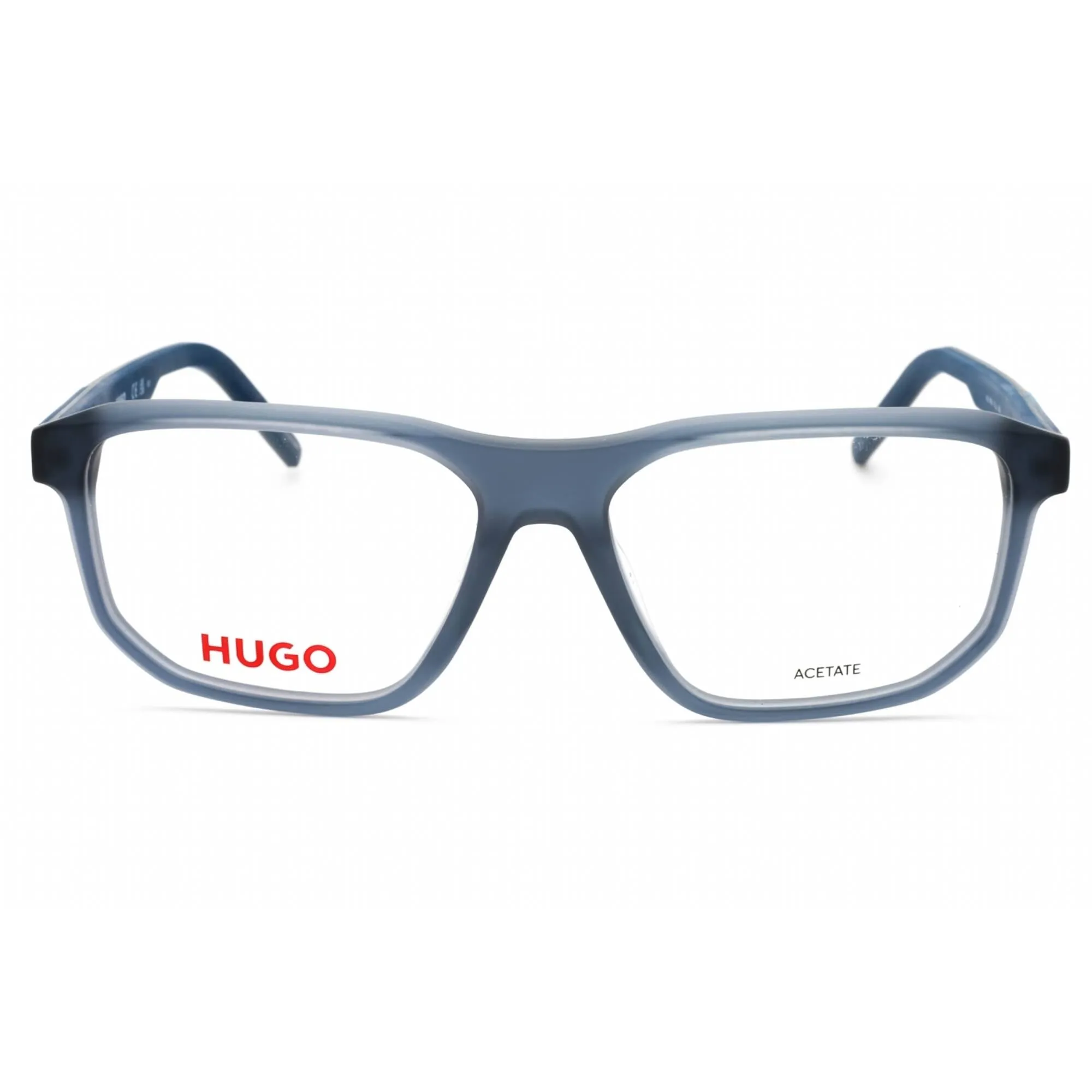 Hugo Men's Eyeglasses - Matte Blue Rectangular Full Rim Frame | HG 1189 0FLL 00
