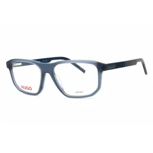 Hugo Men's Eyeglasses - Matte Blue Rectangular Full Rim Frame | HG 1189 0FLL 00