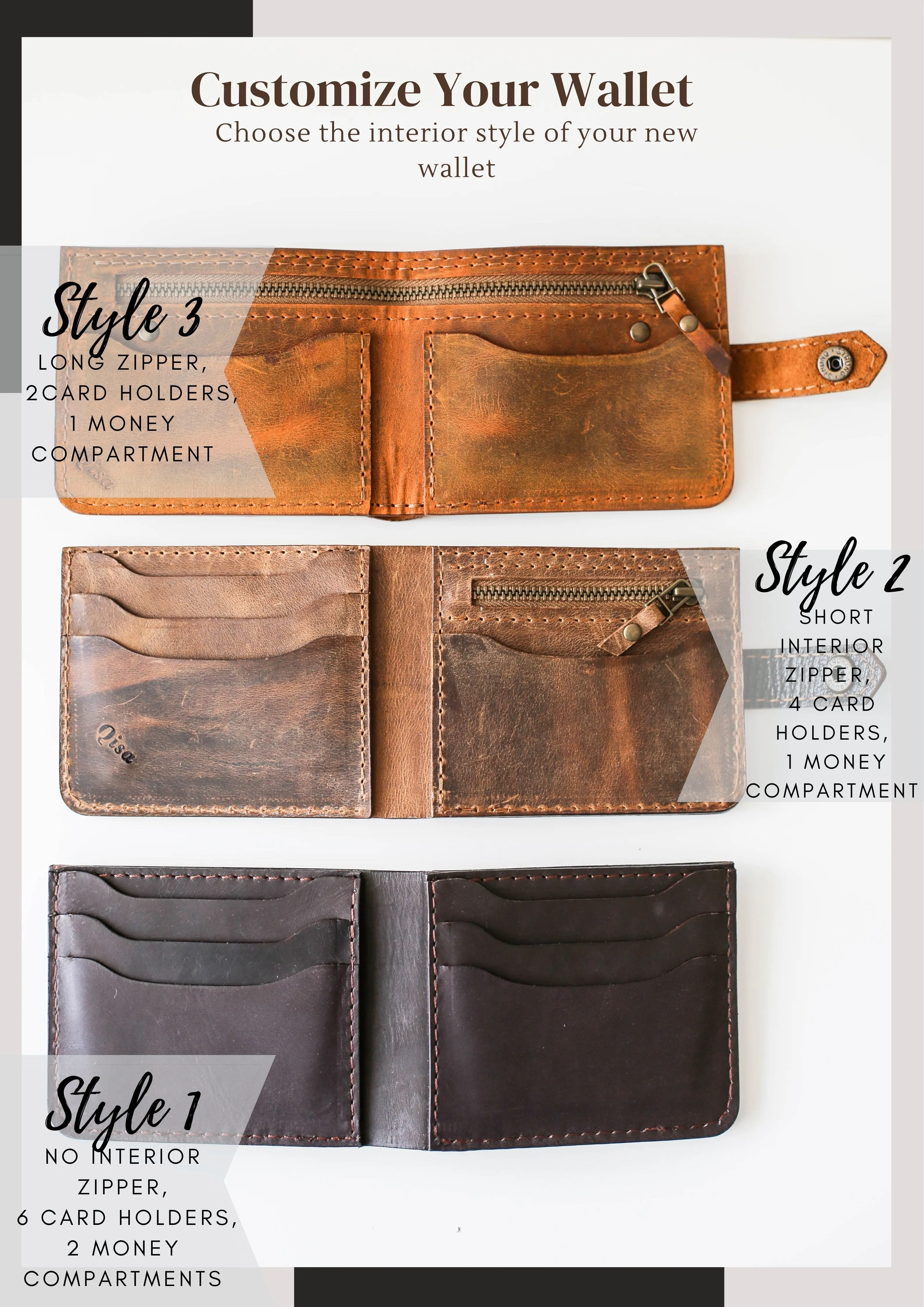 Leather Bifold Wallet - Black