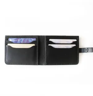Leather Bifold Wallet - Black