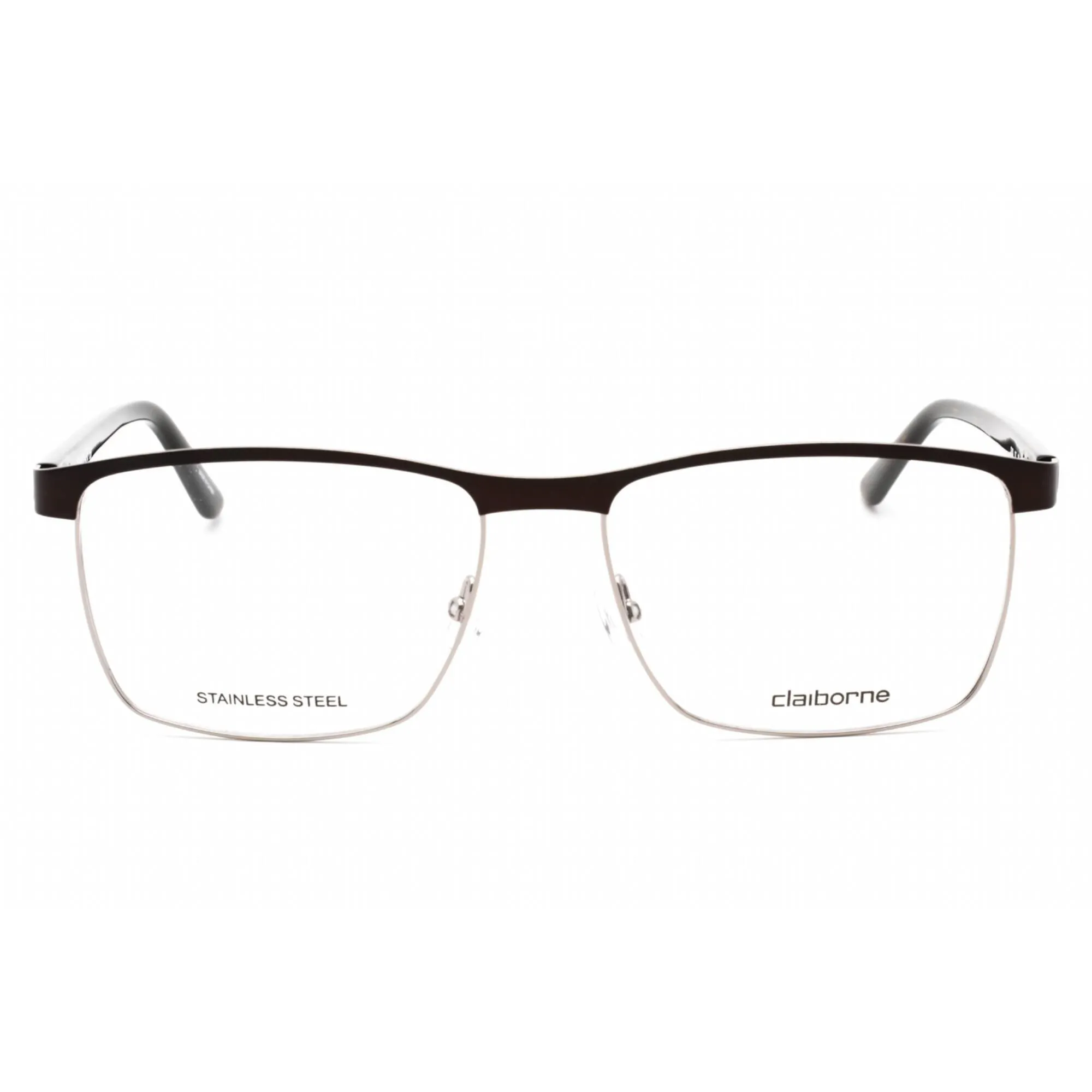 Liz Claiborne Men's Eyeglasses - Brown Ruthenium Metal Full Rim Frame | CB 253 01OT 00