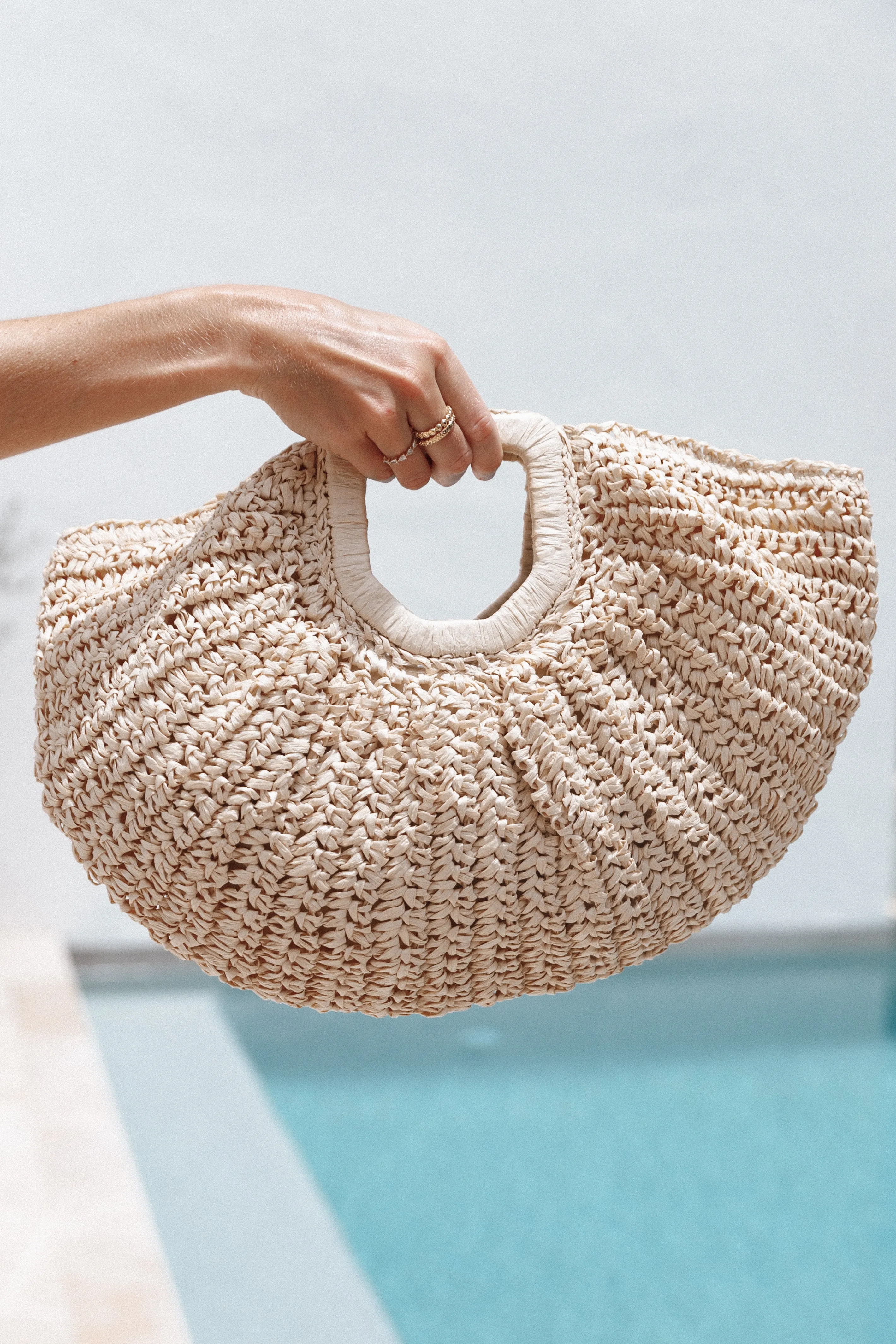Luna Straw Bag - Natural