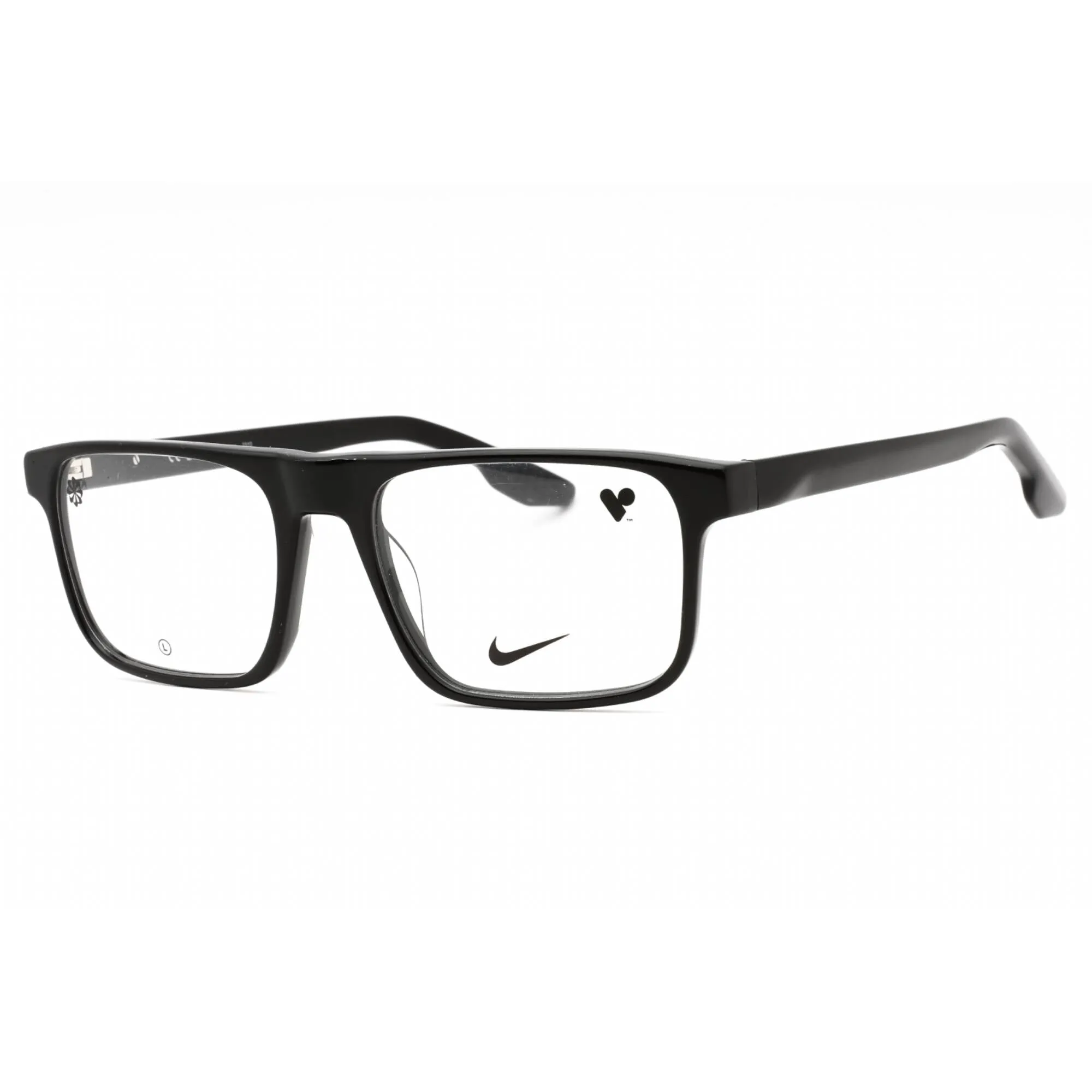 Nike Men's Eyeglasses - Black Acetate Rectangular Shape Full Rim Frame | NIKE 7161 001