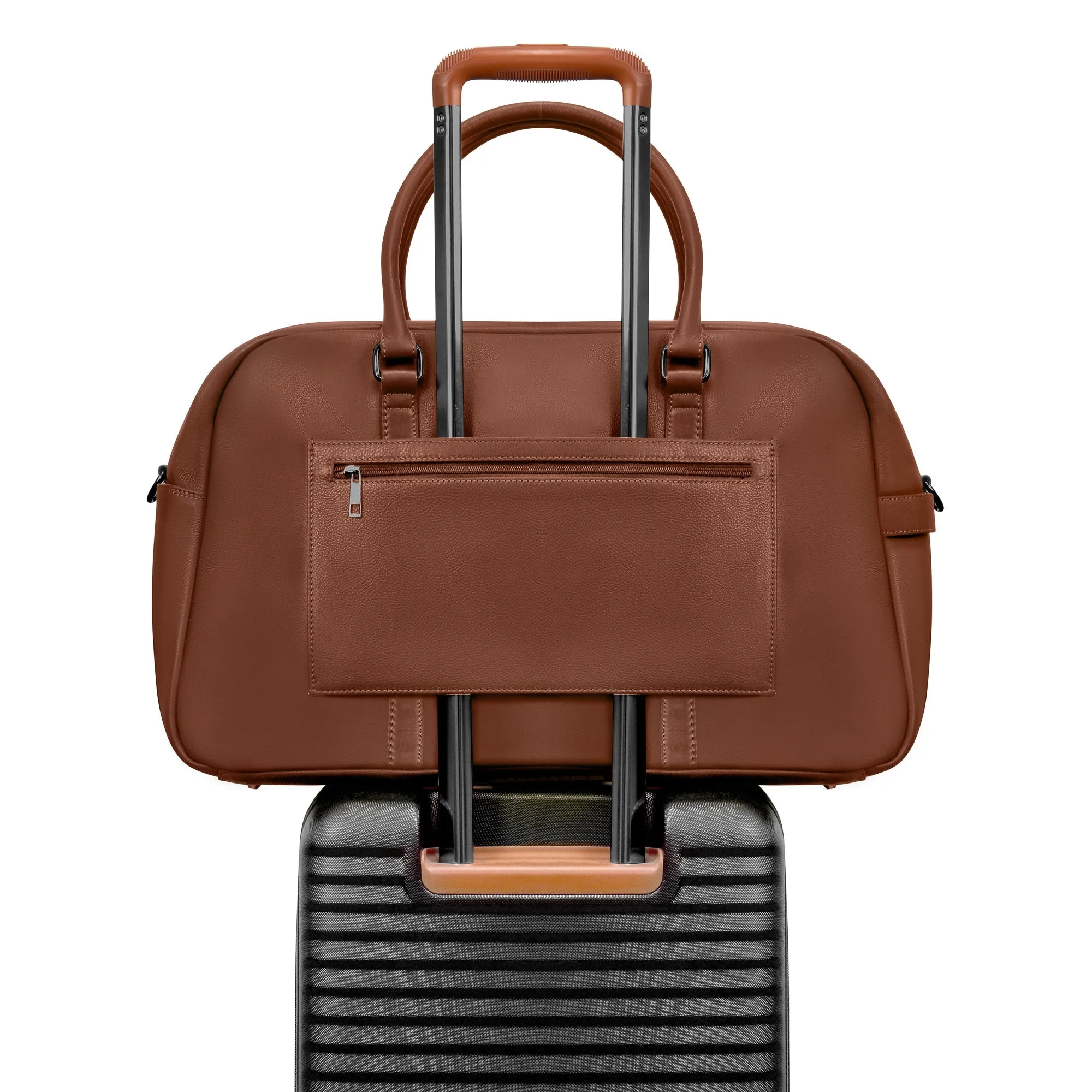 Onyx / Leather Duffle Bag *Drop Ship*