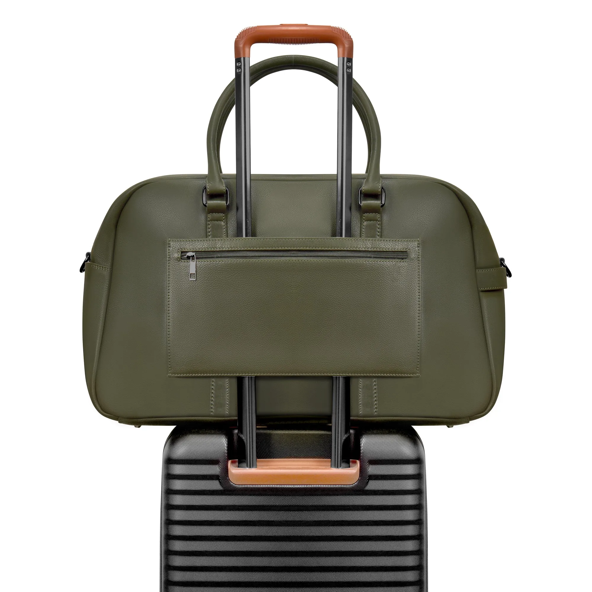 Onyx / Leather Duffle Bag *Drop Ship*