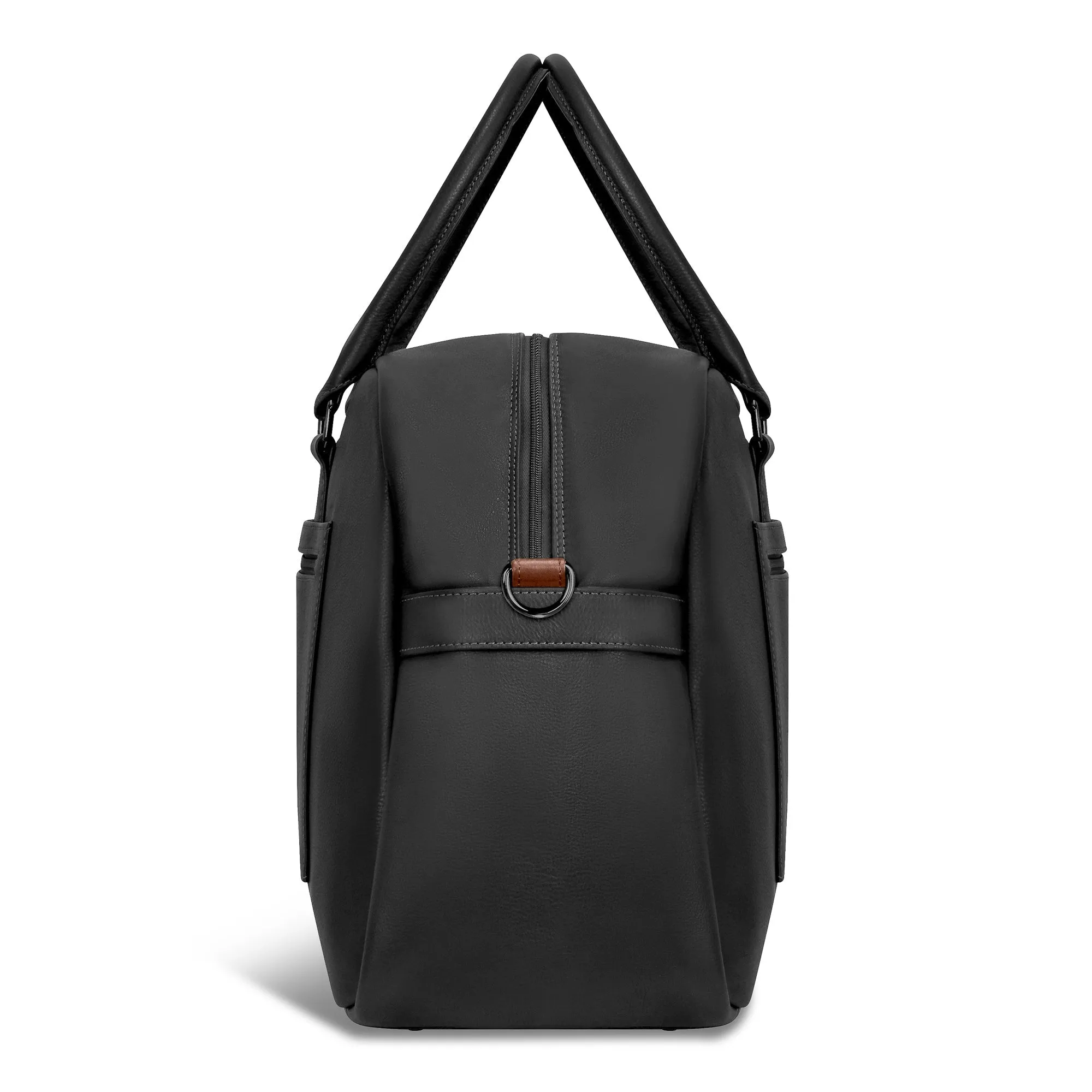 Onyx / Leather Duffle Bag *Drop Ship*