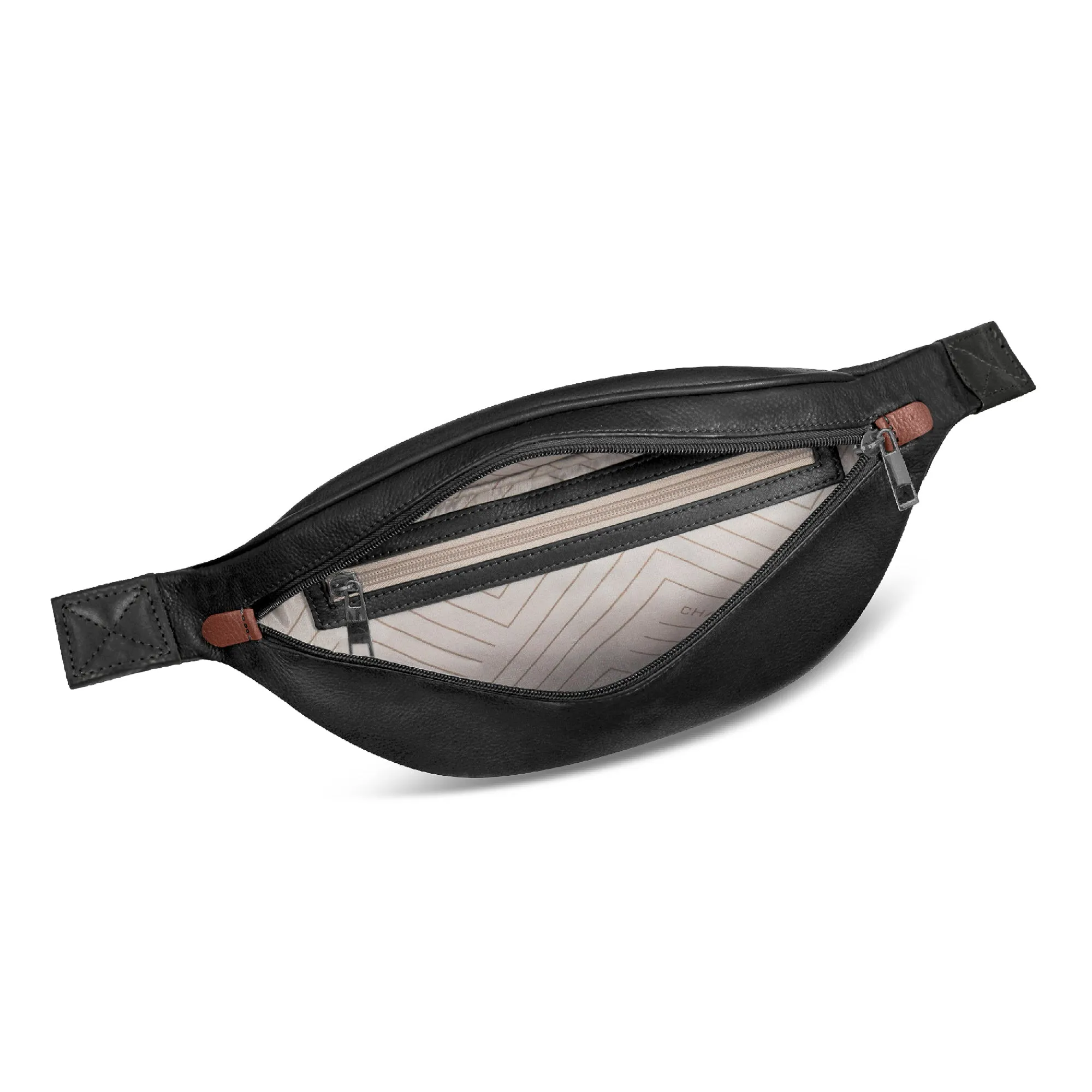 Onyx / Leather Waist-Pack *Drop Ship*