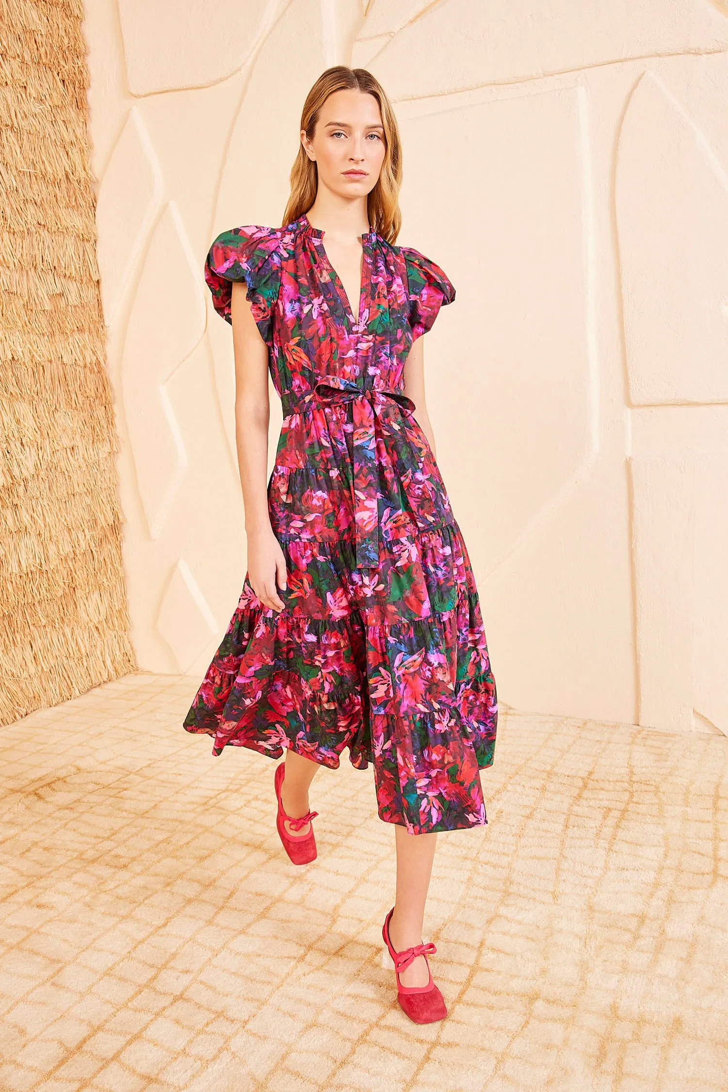 Ottilie Dress - Hibiscus