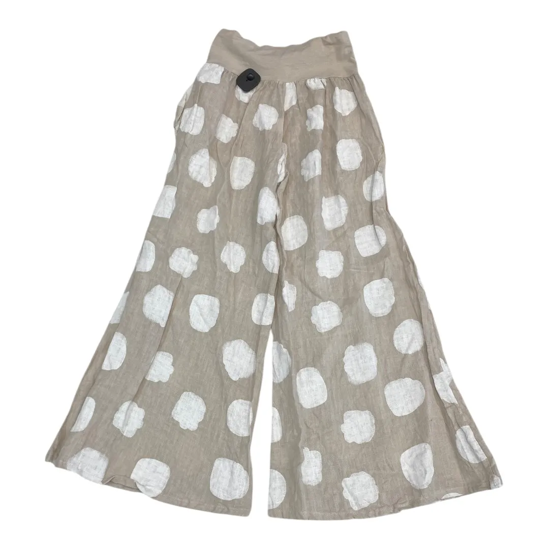 Pants Linen By Cmb In Cream, Size:S
