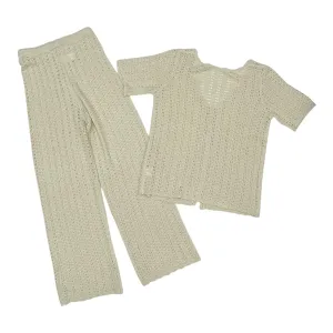 Pants Set 2Pc By Clothes Mentor In Cream, Size:S
